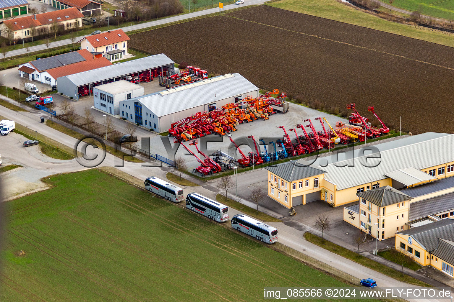 Aerial photograpy of Bad Birnbach in the state Bavaria, Germany