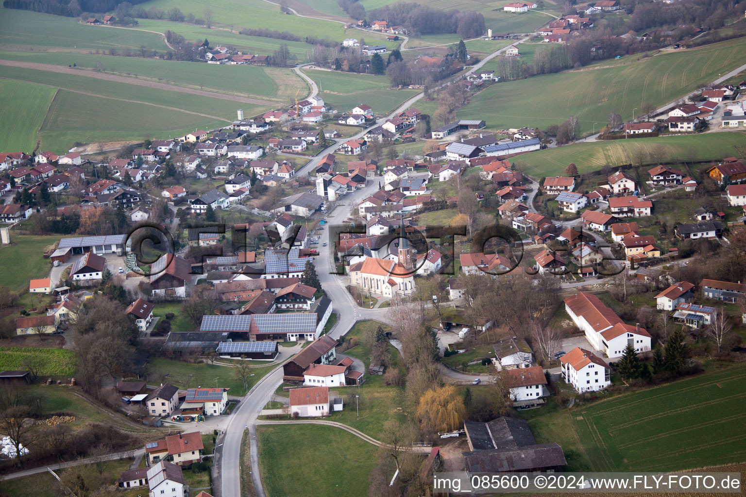 Nindorf in the state Bavaria, Germany out of the air