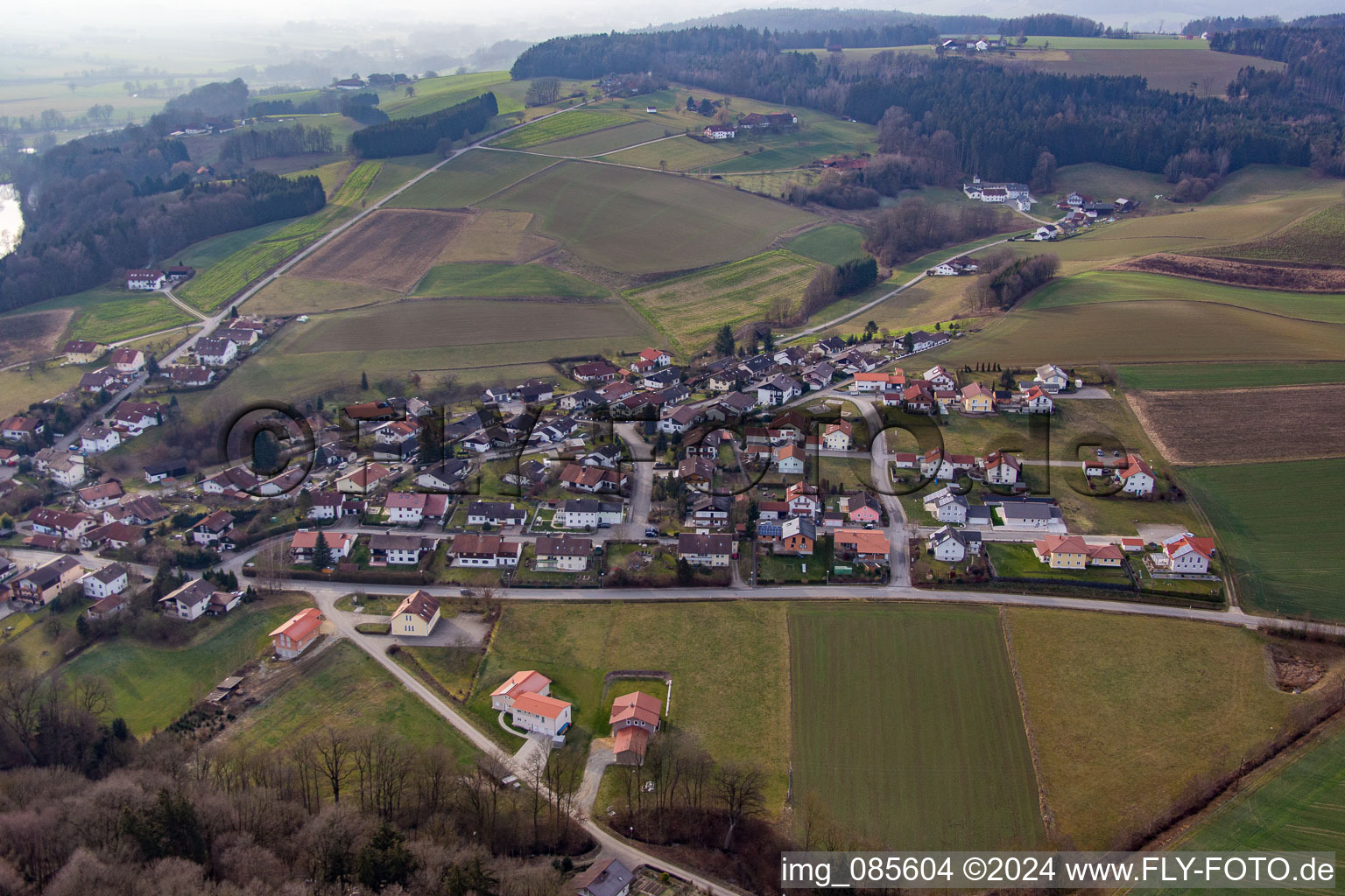 Brombach in the state Bavaria, Germany from above