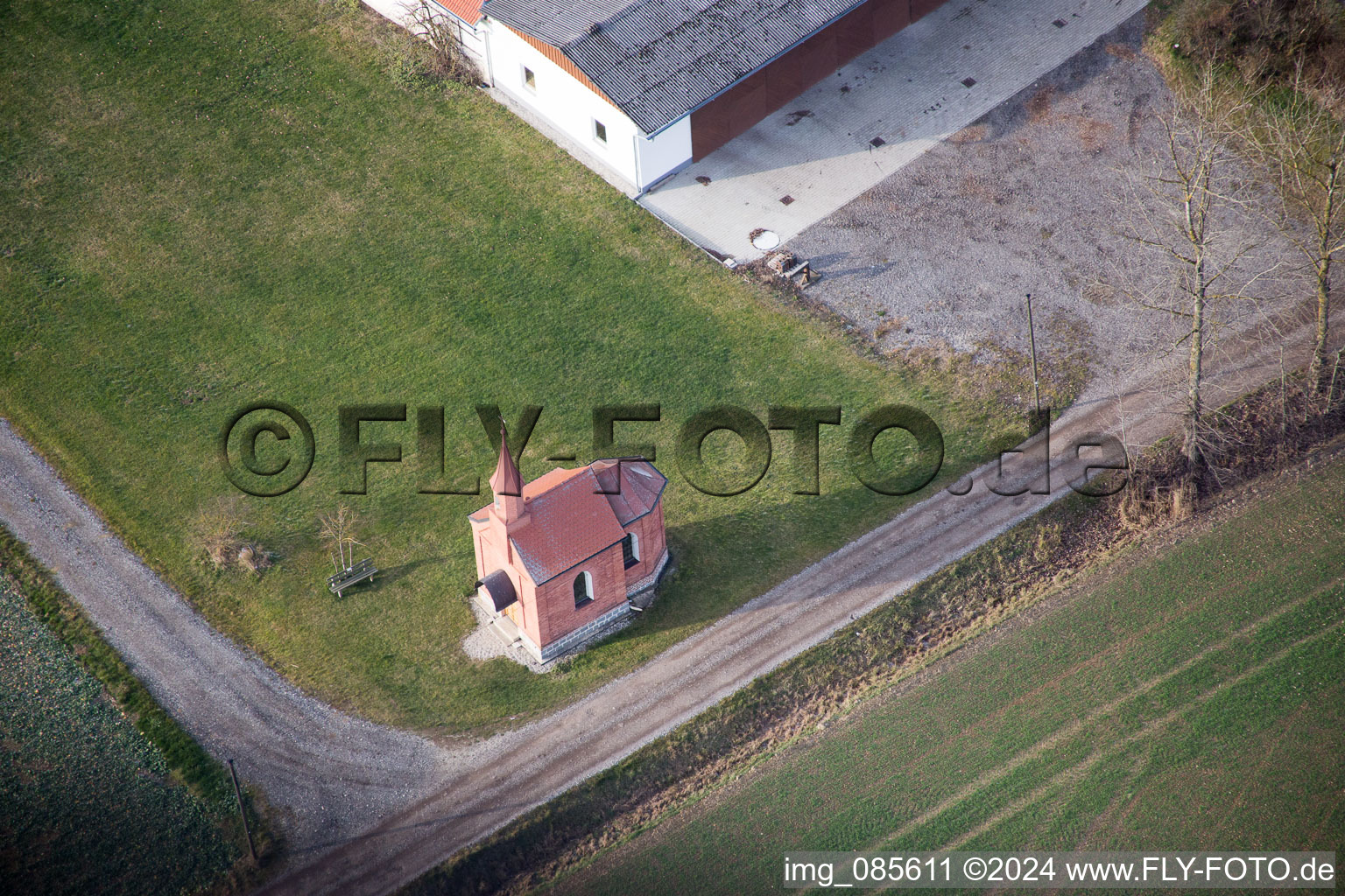 Aerial photograpy of Brandstatt in the state Bavaria, Germany