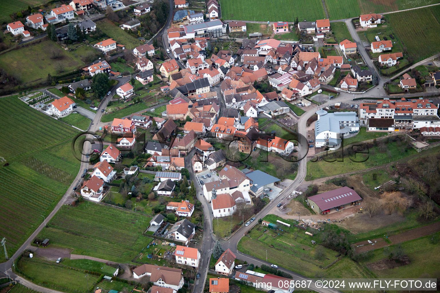 South Palatinate Terraces in the district Gleiszellen in Gleiszellen-Gleishorbach in the state Rhineland-Palatinate, Germany