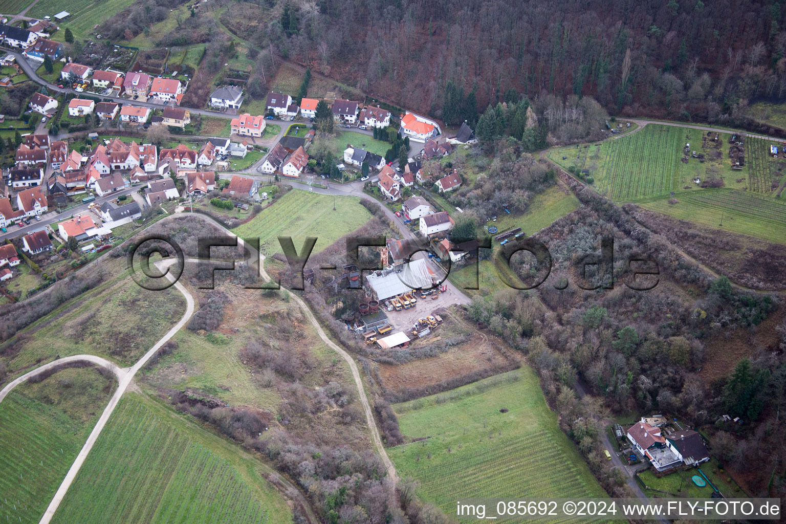 Waldstr in the district Gleishorbach in Gleiszellen-Gleishorbach in the state Rhineland-Palatinate, Germany