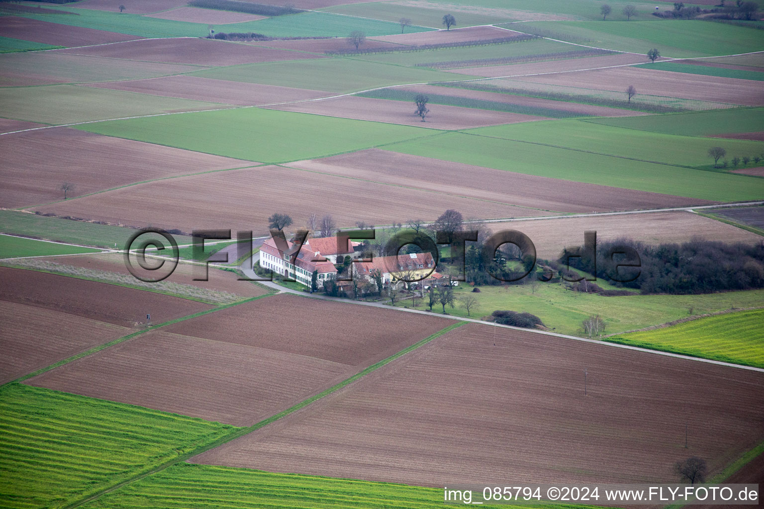 Bird's eye view of Workshop for Assisted Living of hidden Talents GmbH in the district Haftelhof in Schweighofen in the state Rhineland-Palatinate, Germany