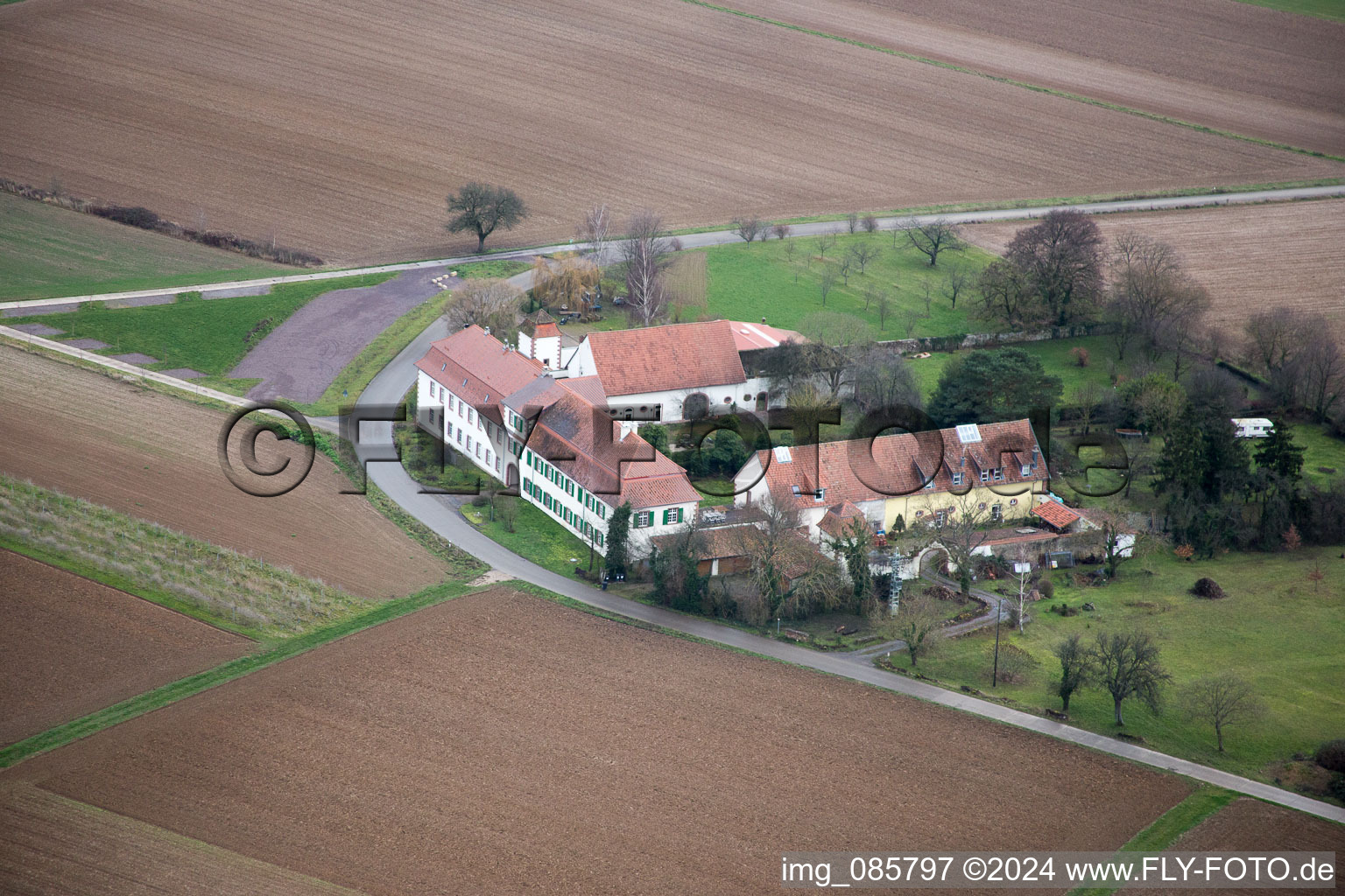 Drone recording of Workshop for Assisted Living of hidden Talents GmbH in the district Haftelhof in Schweighofen in the state Rhineland-Palatinate, Germany