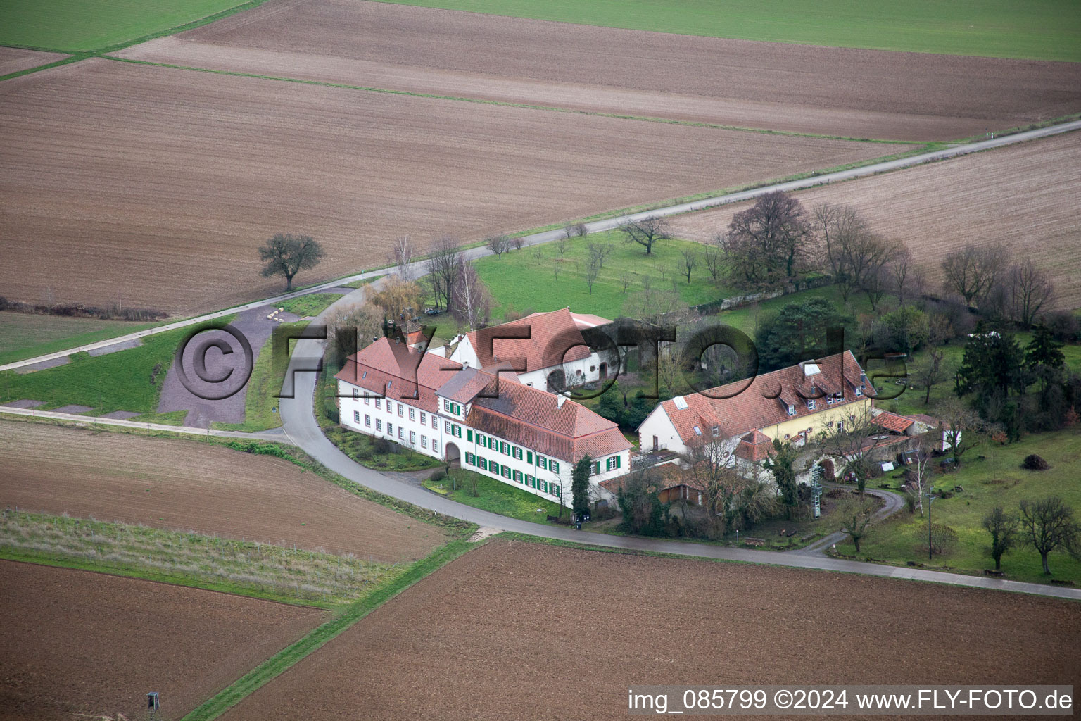 Drone image of Workshop for Assisted Living of hidden Talents GmbH in the district Haftelhof in Schweighofen in the state Rhineland-Palatinate, Germany