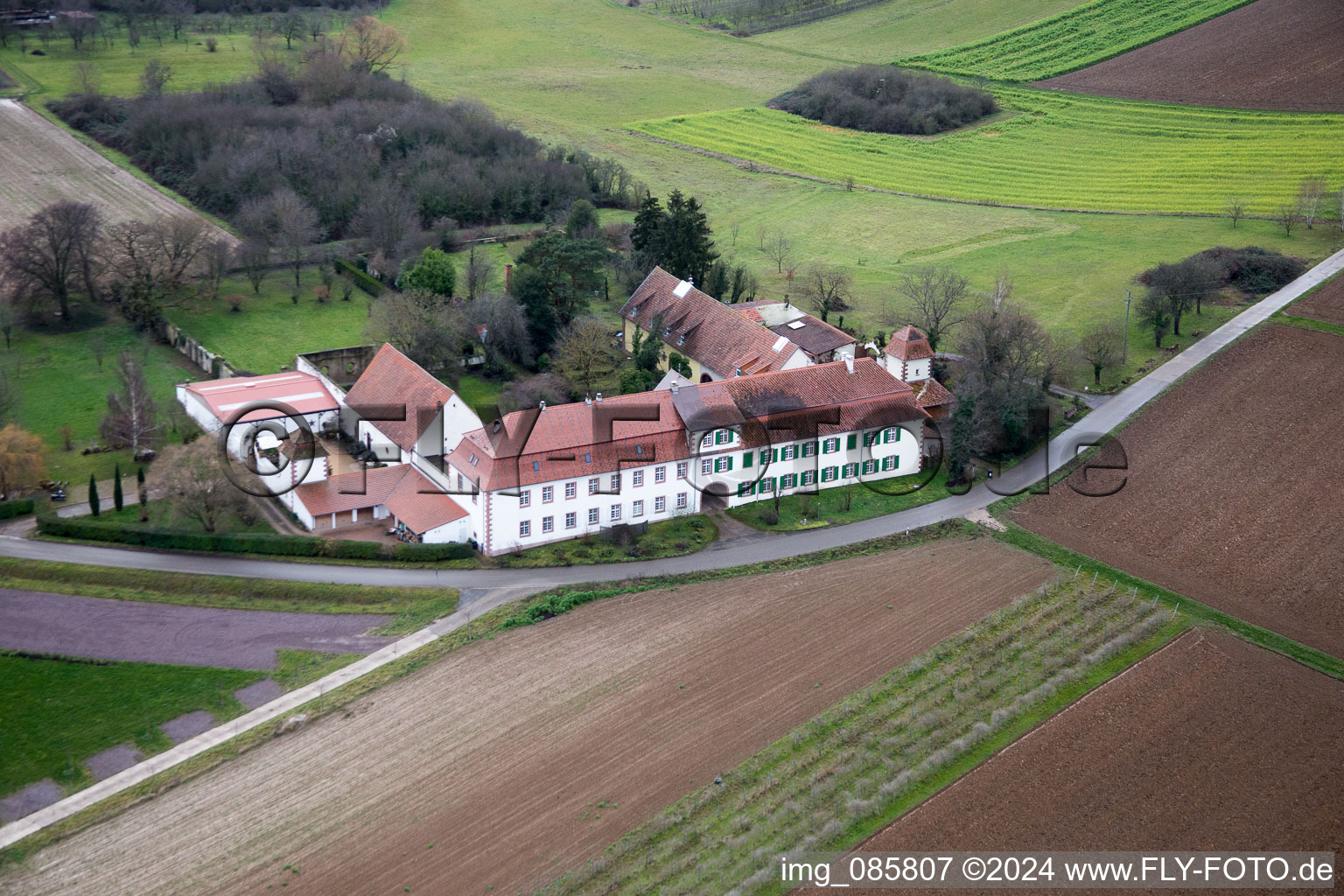 Workshop for Assisted Living of hidden Talents GmbH in the district Haftelhof in Schweighofen in the state Rhineland-Palatinate, Germany from above