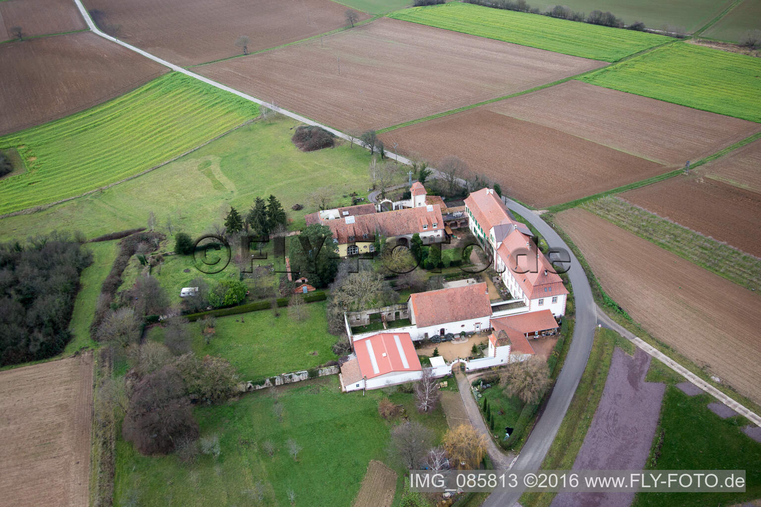 Drone recording of Workshop for Assisted Living of hidden Talents GmbH in the district Haftelhof in Schweighofen in the state Rhineland-Palatinate, Germany