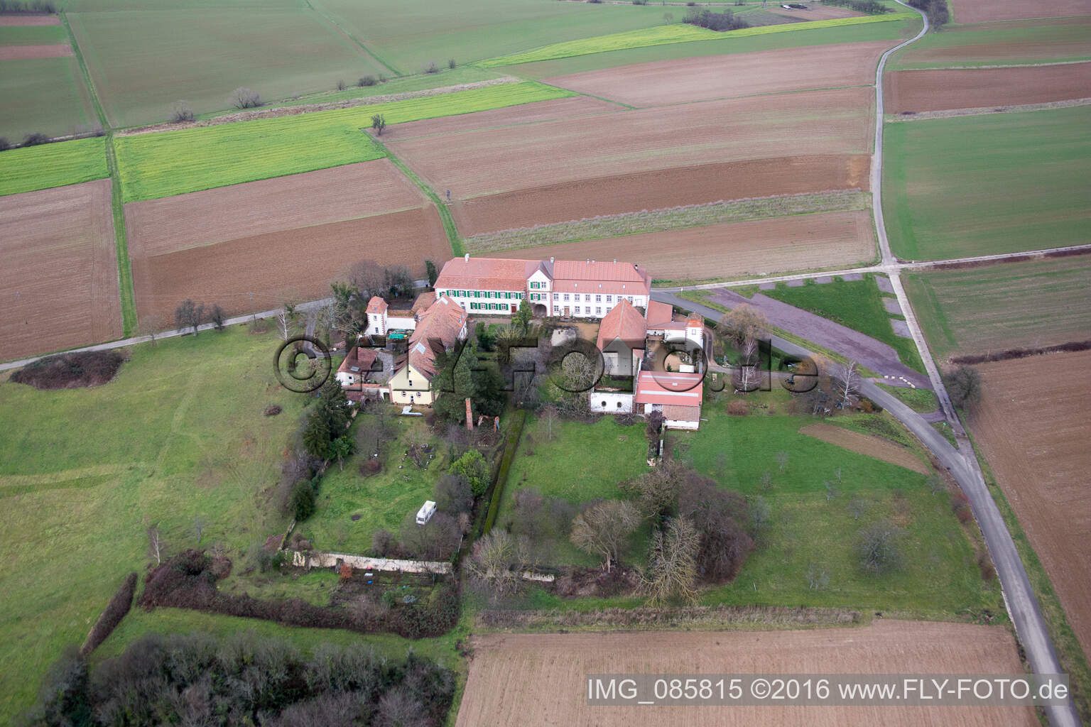 Workshop for Assisted Living of hidden Talents GmbH in the district Haftelhof in Schweighofen in the state Rhineland-Palatinate, Germany from the drone perspective