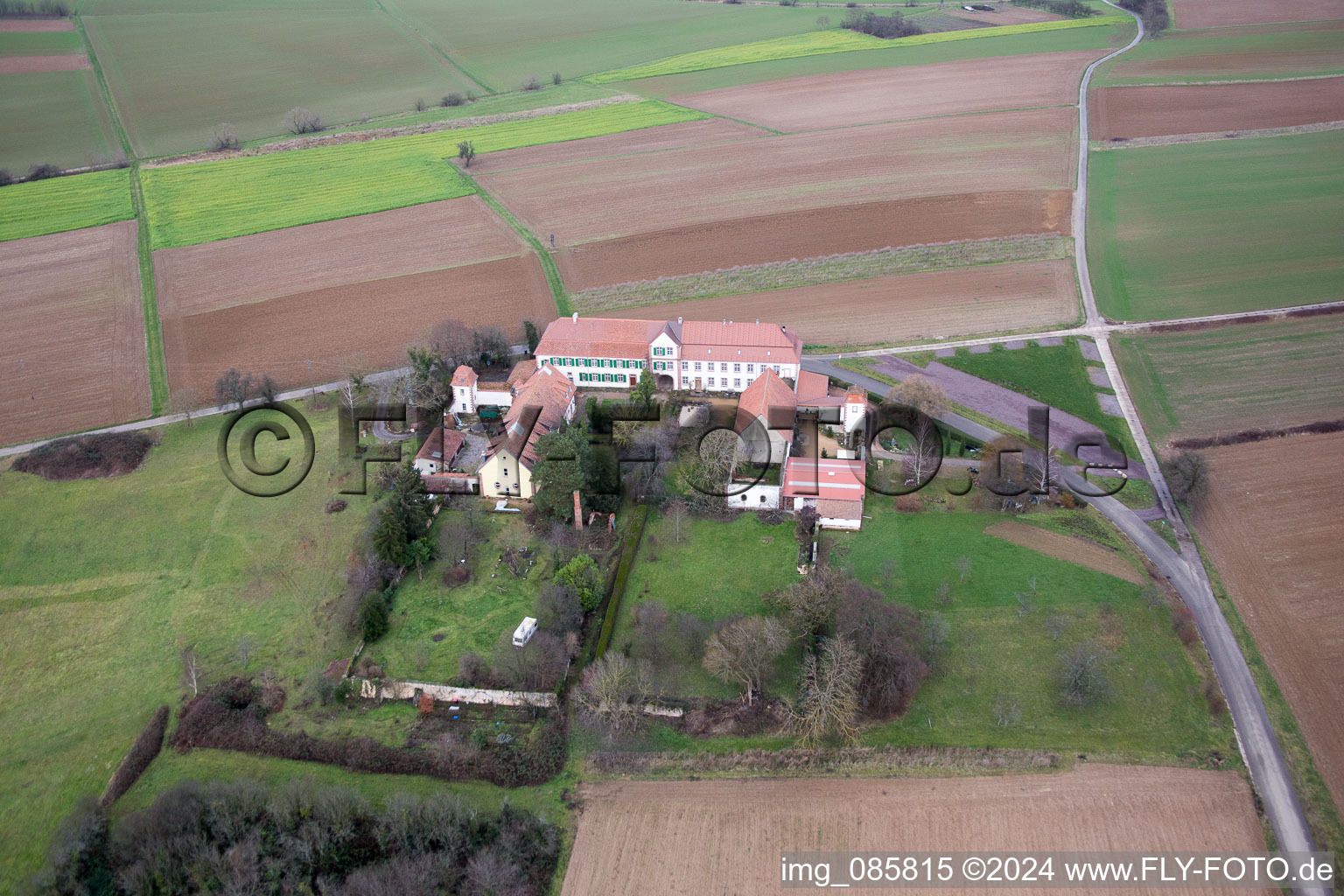 Workshop for Assisted Living of hidden Talents GmbH in the district Haftelhof in Schweighofen in the state Rhineland-Palatinate, Germany from the drone perspective