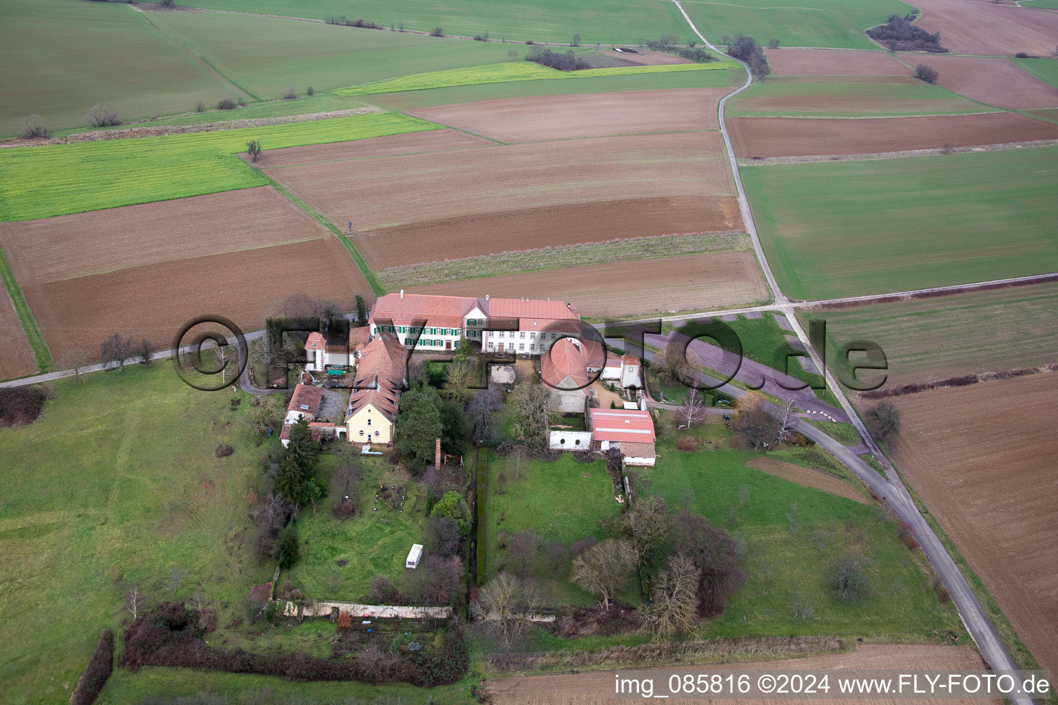 Workshop for Assisted Living of hidden Talents GmbH in the district Haftelhof in Schweighofen in the state Rhineland-Palatinate, Germany from a drone