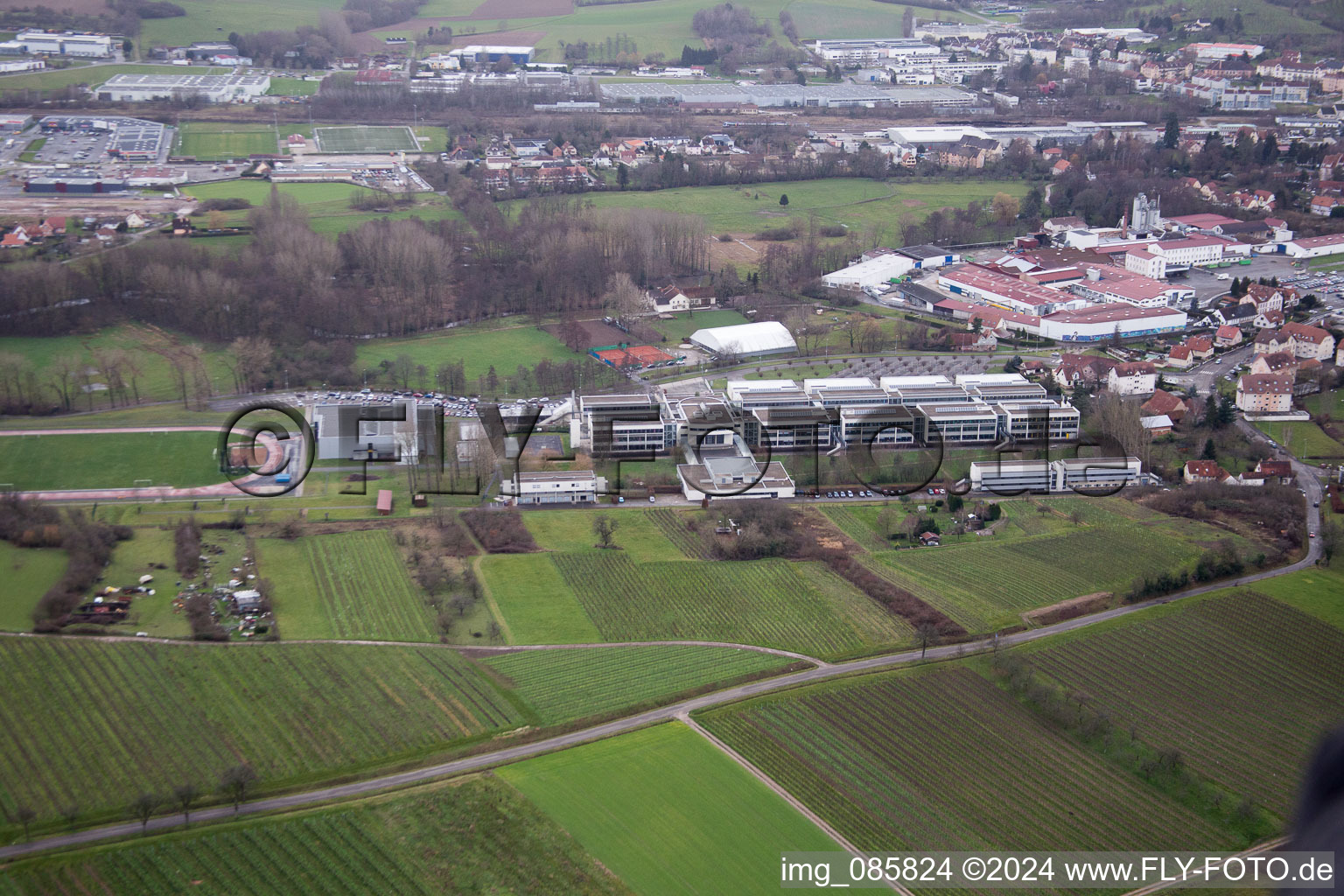 School Center in Wissembourg in the state Bas-Rhin, France