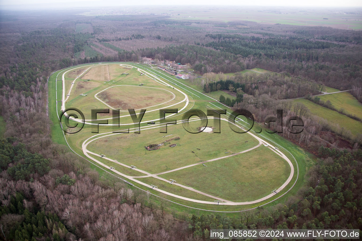 Hippodrome de la Hardt in the district Altenstadt in Wissembourg in the state Bas-Rhin, France