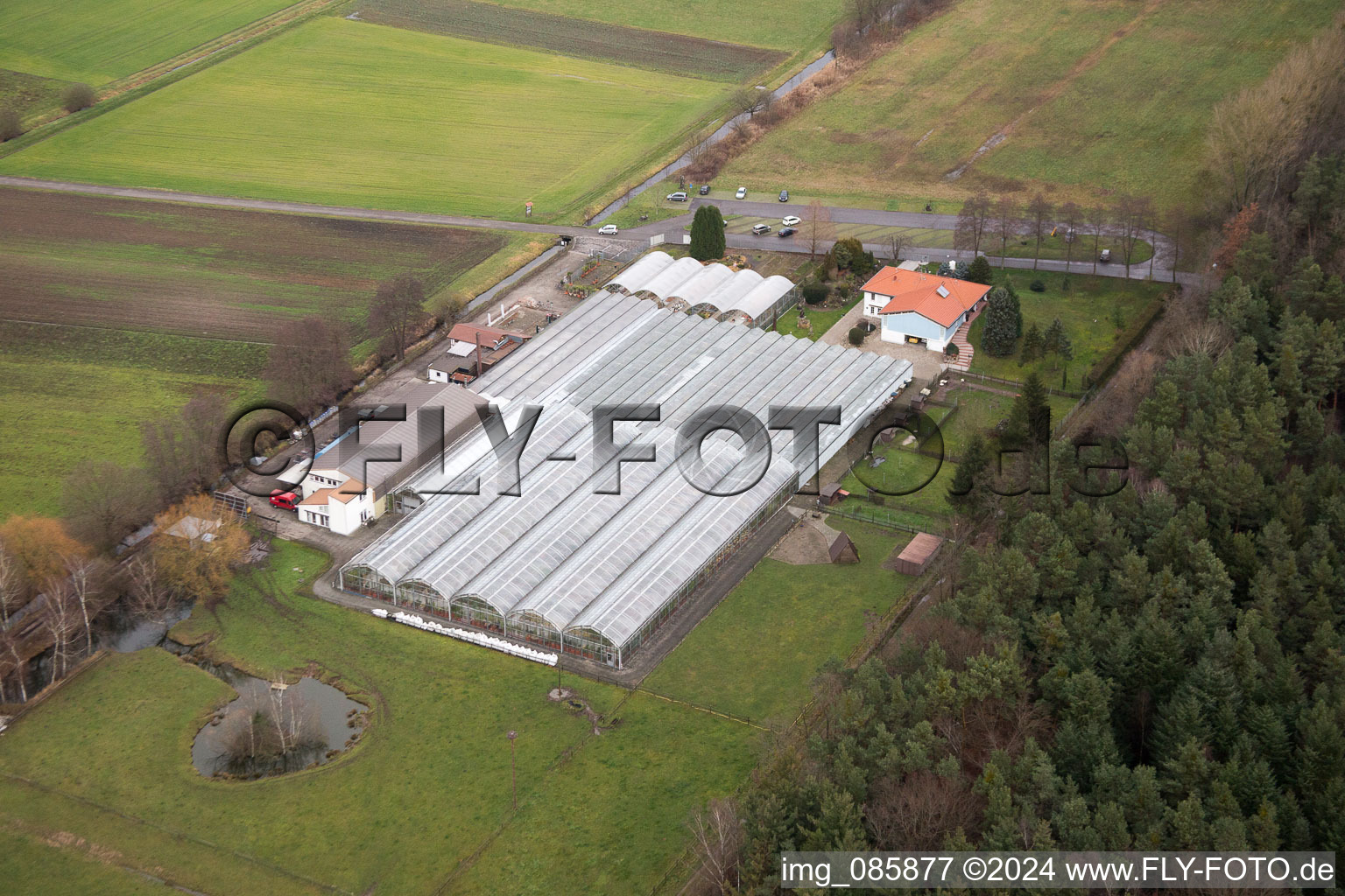 Oblique view of Steinfeld in the state Rhineland-Palatinate, Germany