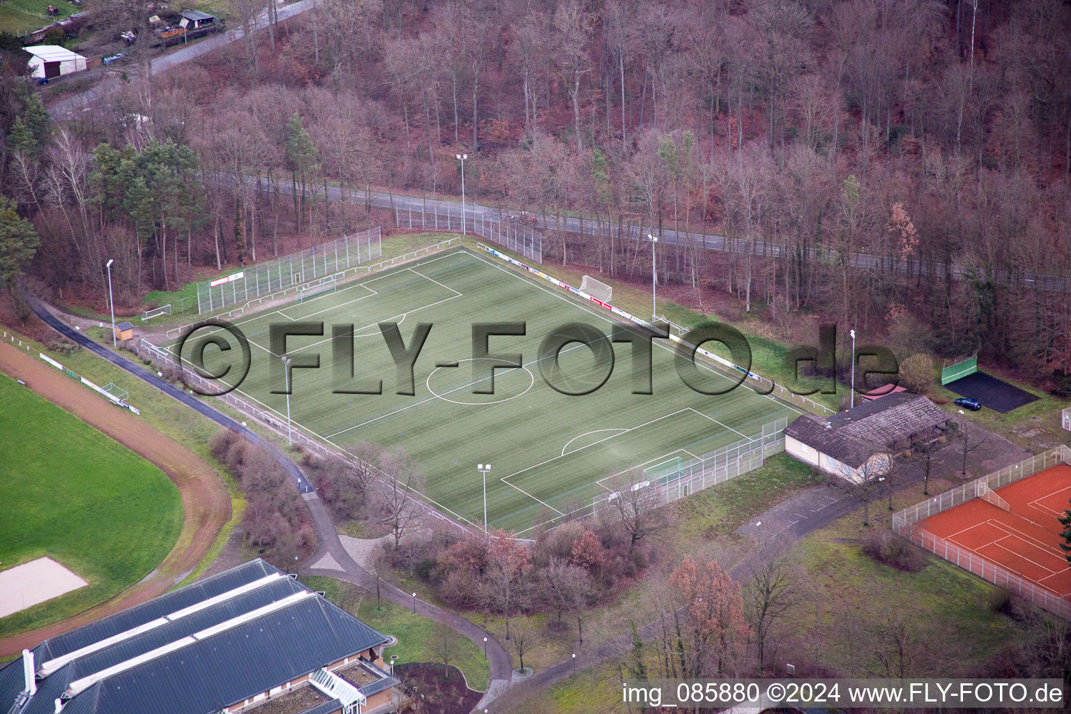 District Schaidt in Wörth am Rhein in the state Rhineland-Palatinate, Germany out of the air