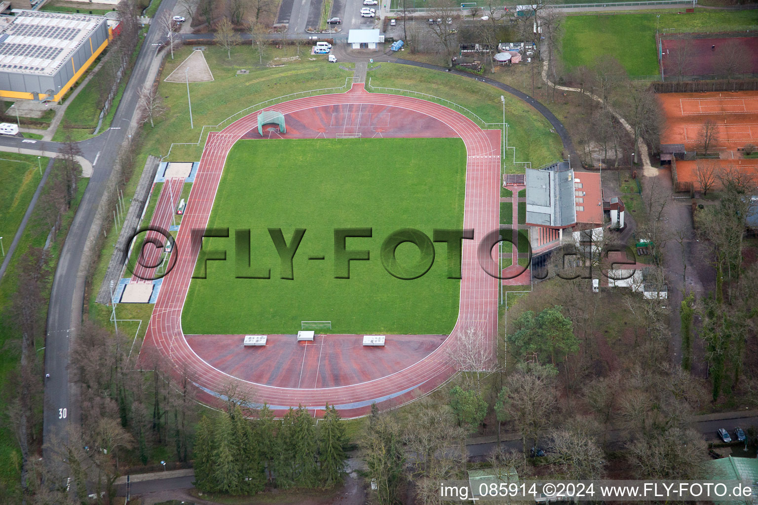 Kandel in the state Rhineland-Palatinate, Germany seen from a drone