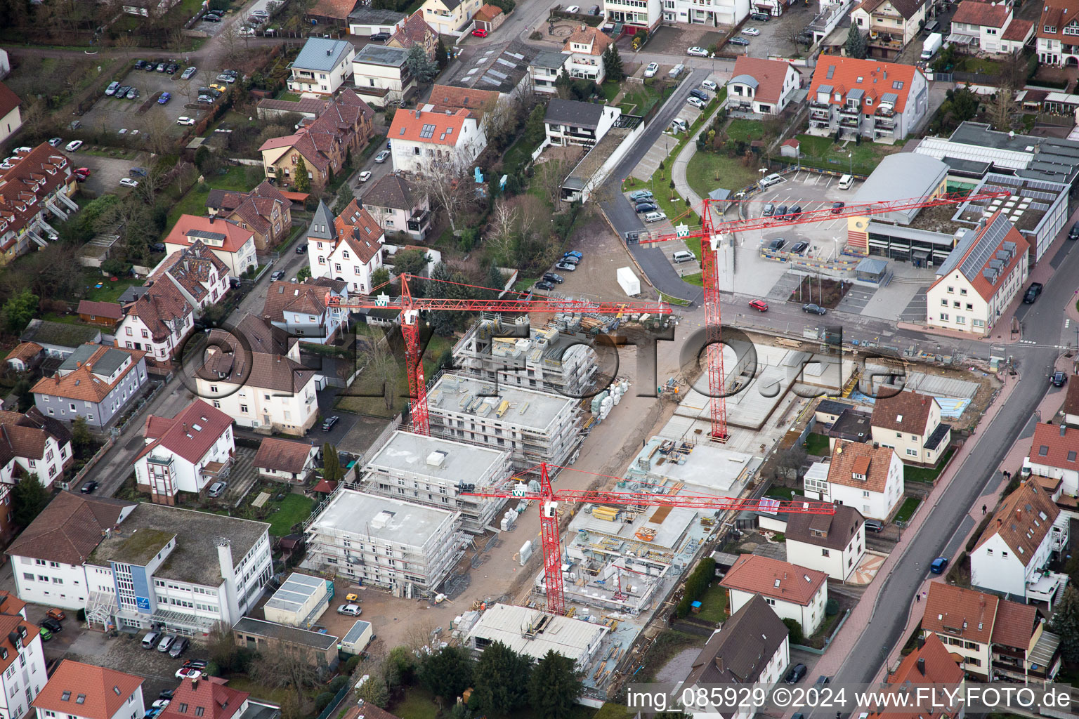 Drone image of Kandel in the state Rhineland-Palatinate, Germany