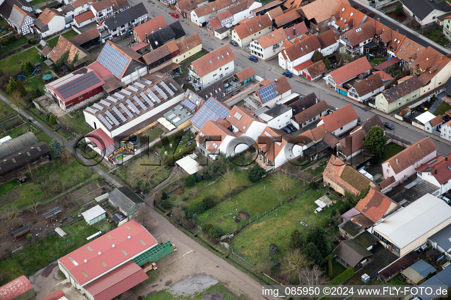 Oblique view of Kandel in the state Rhineland-Palatinate, Germany