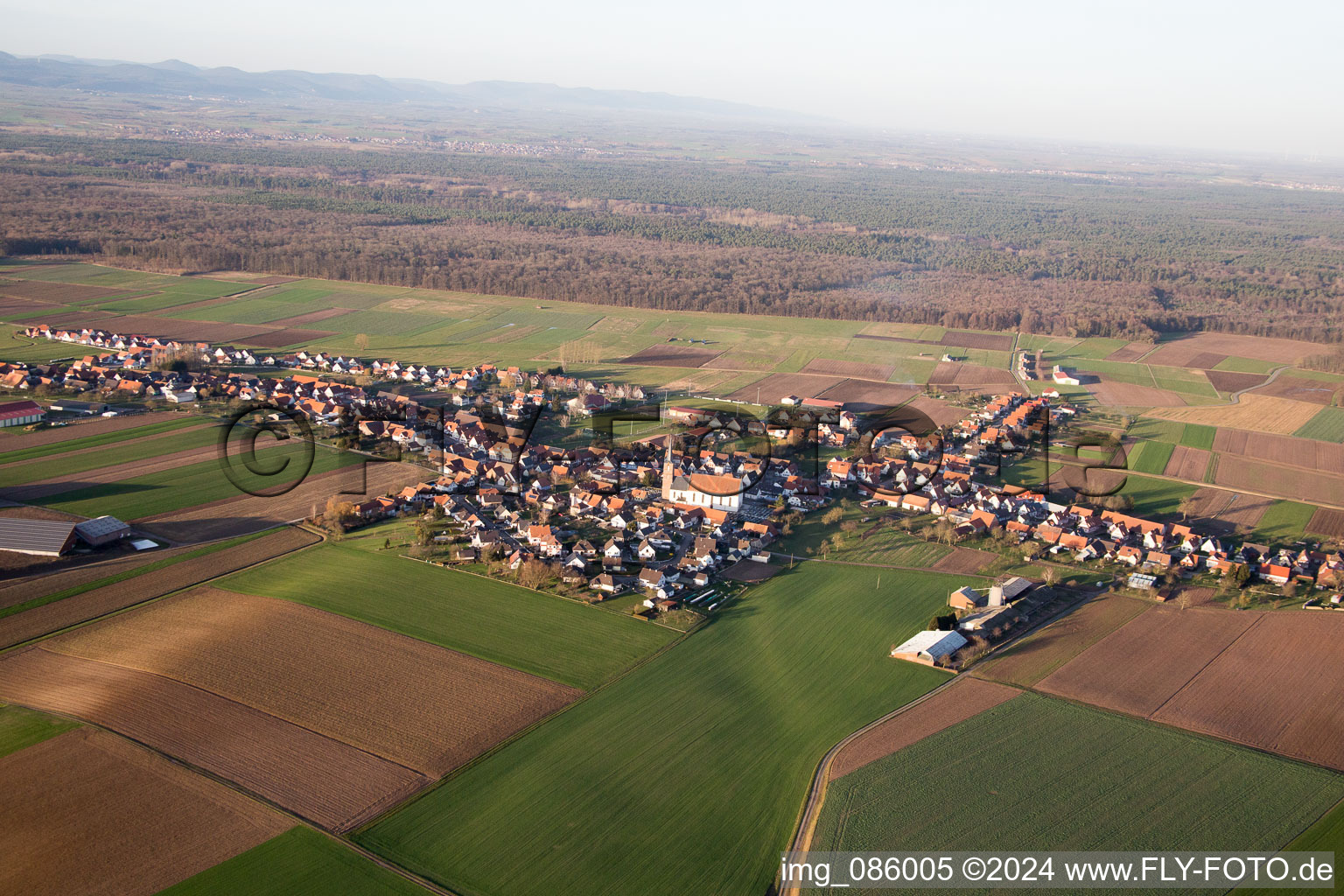 Schleithal in the state Bas-Rhin, France