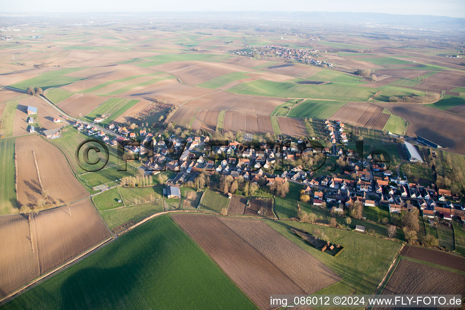 Siegen in the state Bas-Rhin, France out of the air