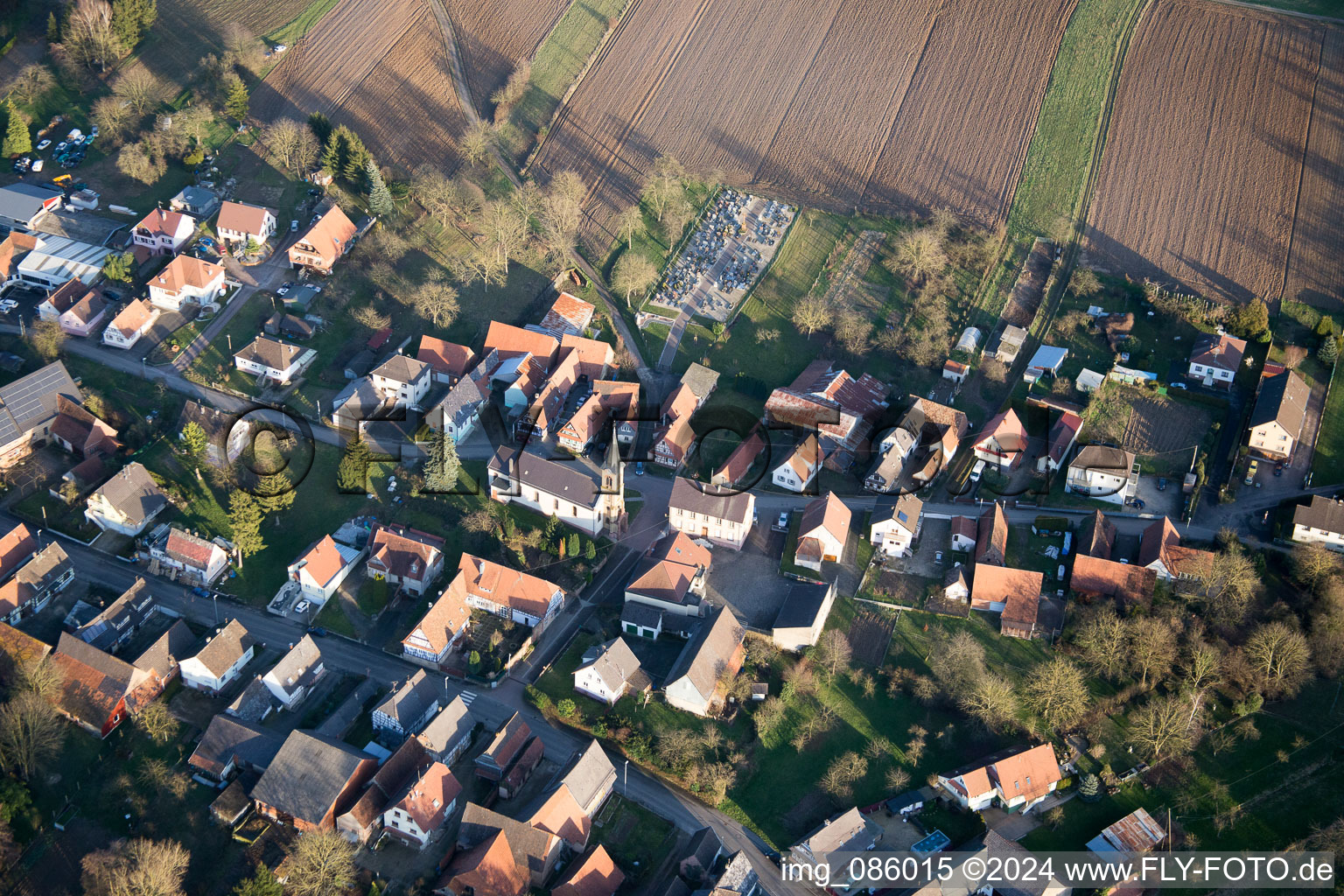 Bird's eye view of Siegen in the state Bas-Rhin, France