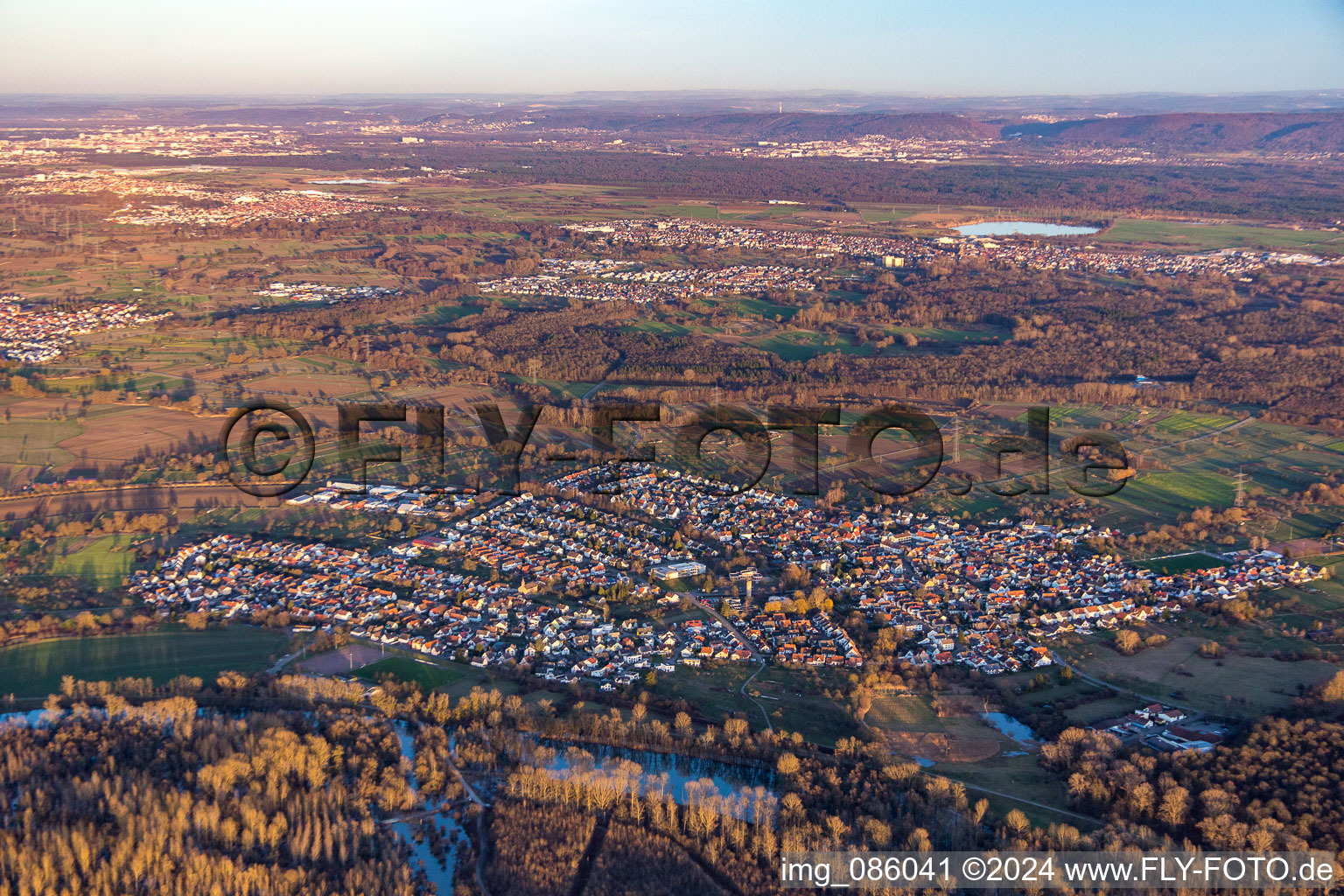 Ilingen in the district Illingen in Elchesheim-Illingen in the state Baden-Wuerttemberg, Germany