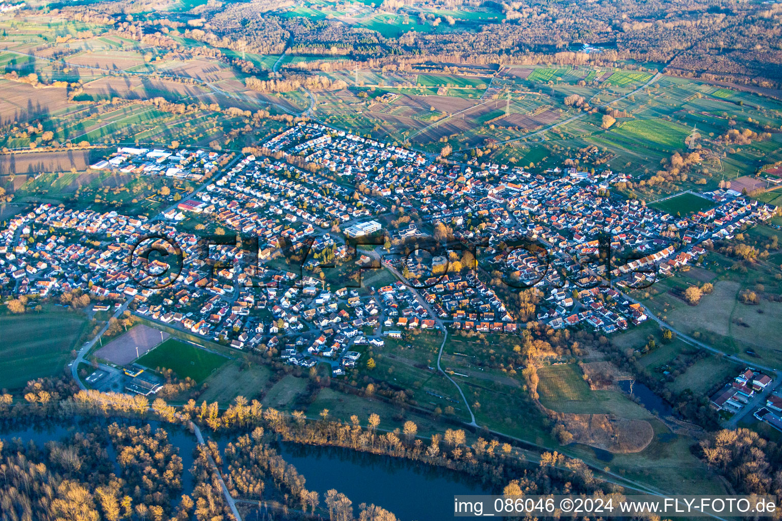 District Illingen in Elchesheim-Illingen in the state Baden-Wuerttemberg, Germany