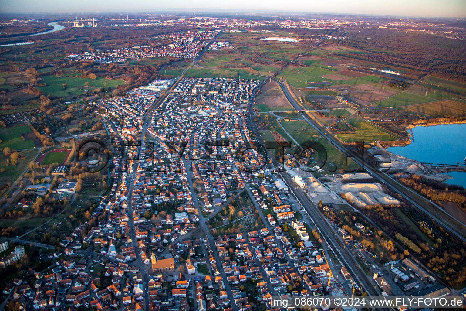 North in Durmersheim in the state Baden-Wuerttemberg, Germany