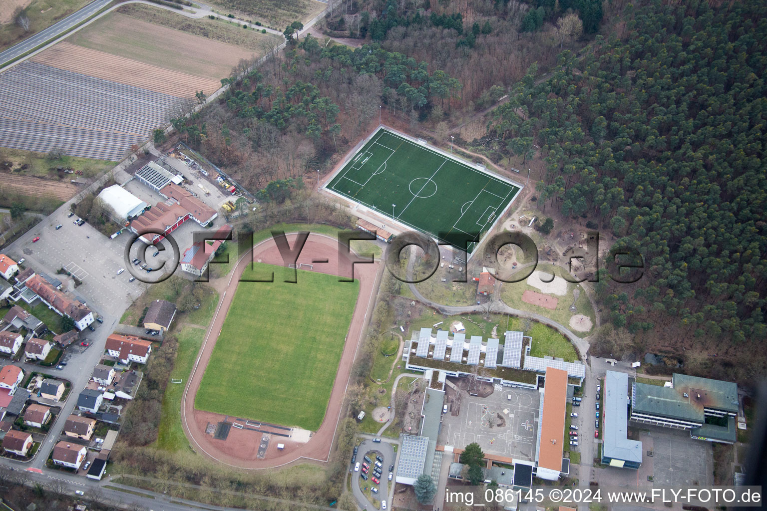 Dudenhofen in the state Rhineland-Palatinate, Germany out of the air