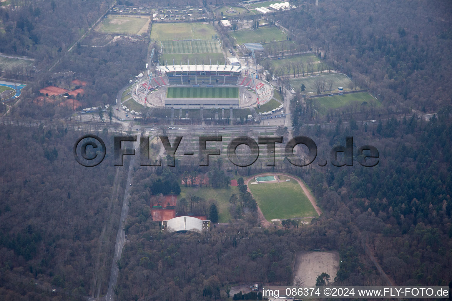 Wildparkstadion KSC in the district Oststadt in Karlsruhe in the state Baden-Wuerttemberg, Germany