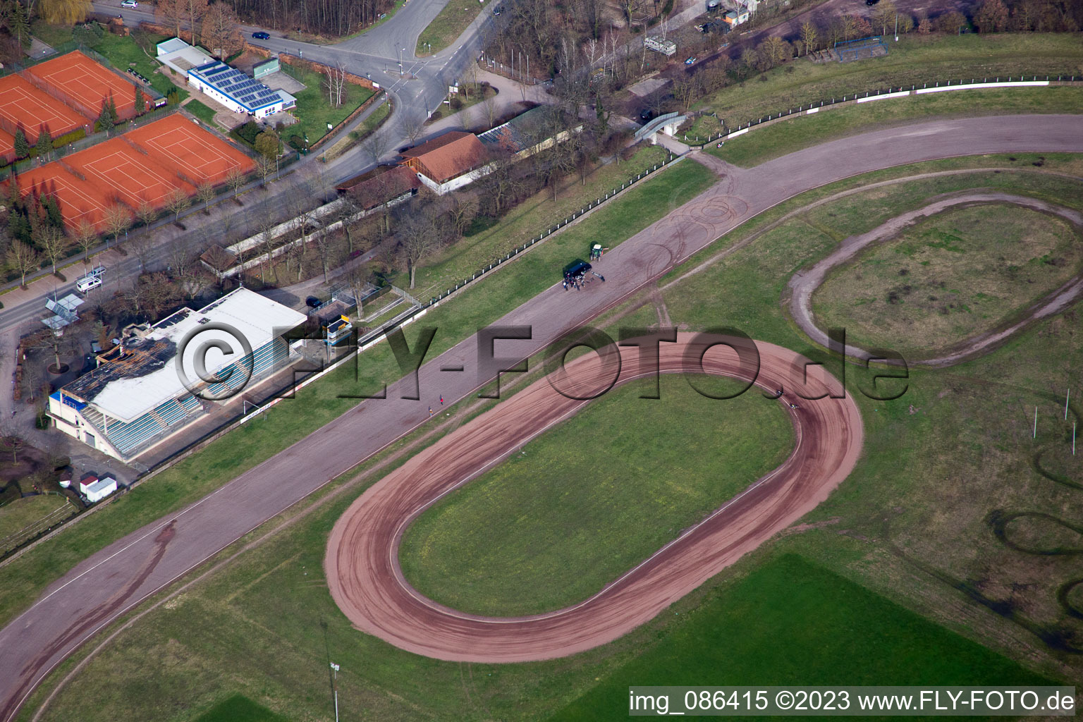 Aerial view of District Herxheim in Herxheim bei Landau/Pfalz in the state Rhineland-Palatinate, Germany