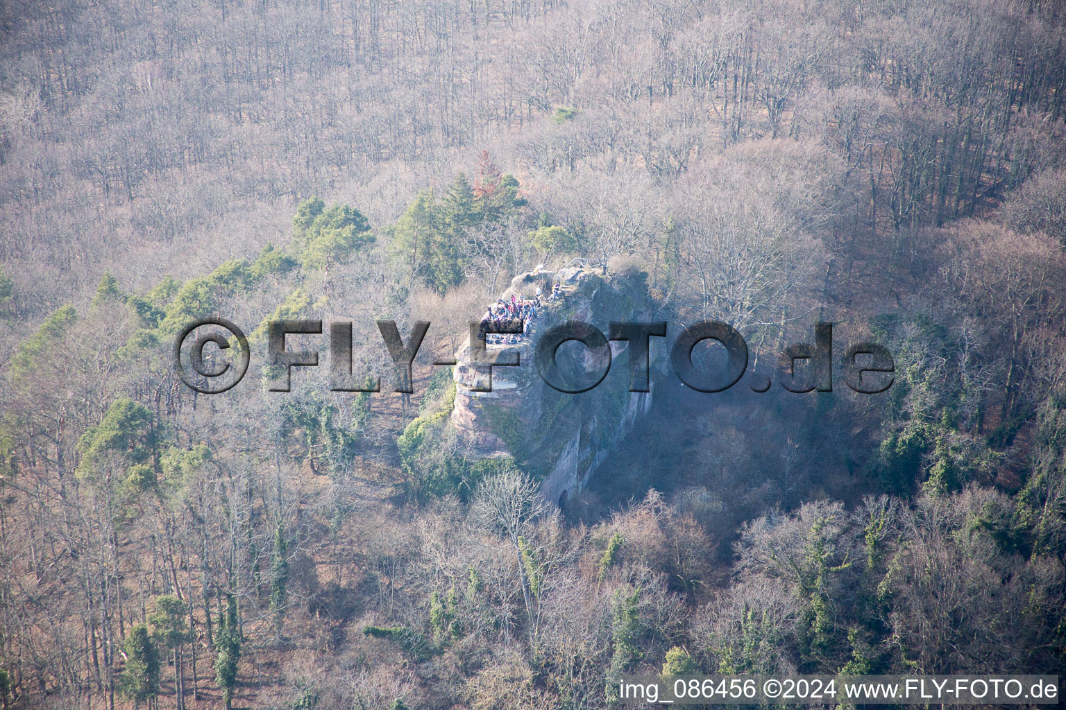 Leinsweiler in the state Rhineland-Palatinate, Germany from the plane