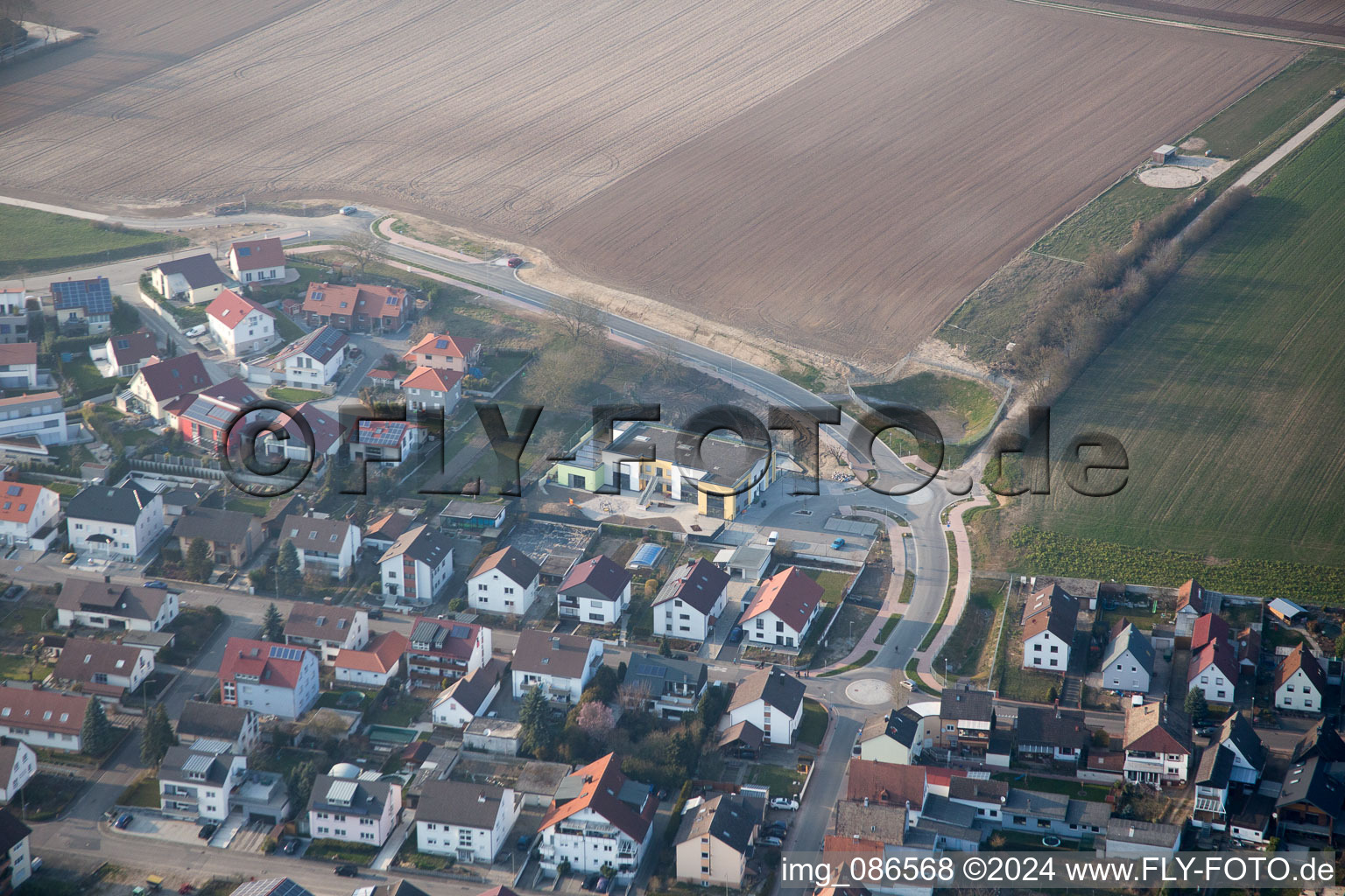 Kandel in the state Rhineland-Palatinate, Germany seen from a drone