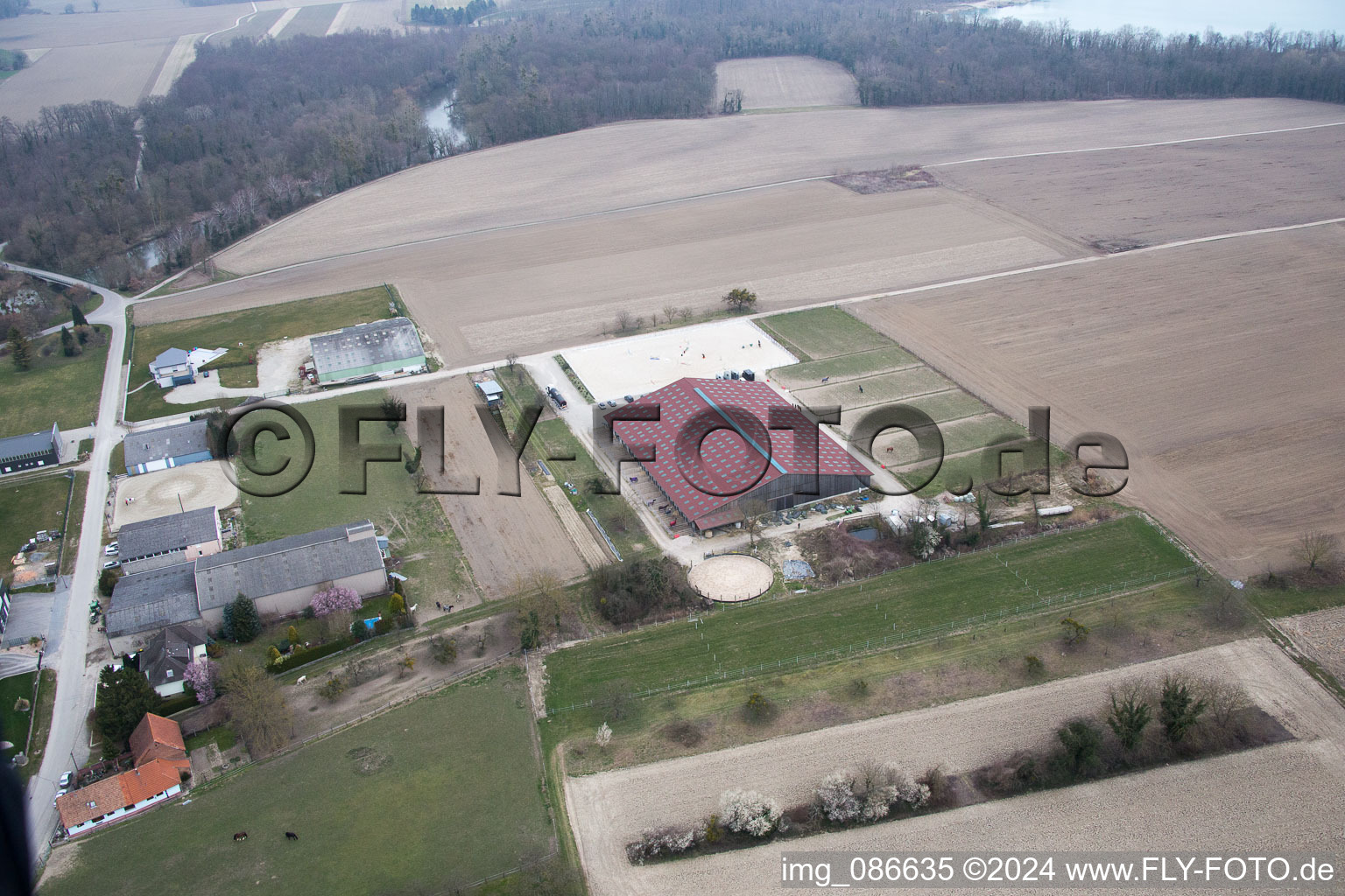 Aerial photograpy of Stattmatten in the state Bas-Rhin, France