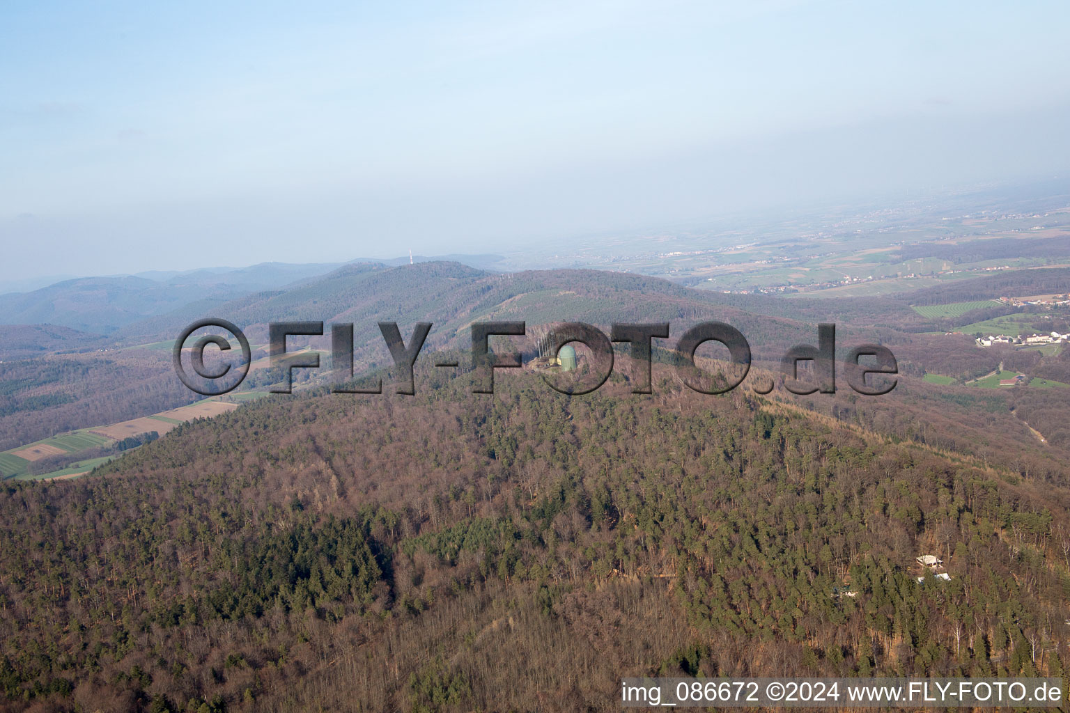 Lampertsloch in the state Bas-Rhin, France out of the air