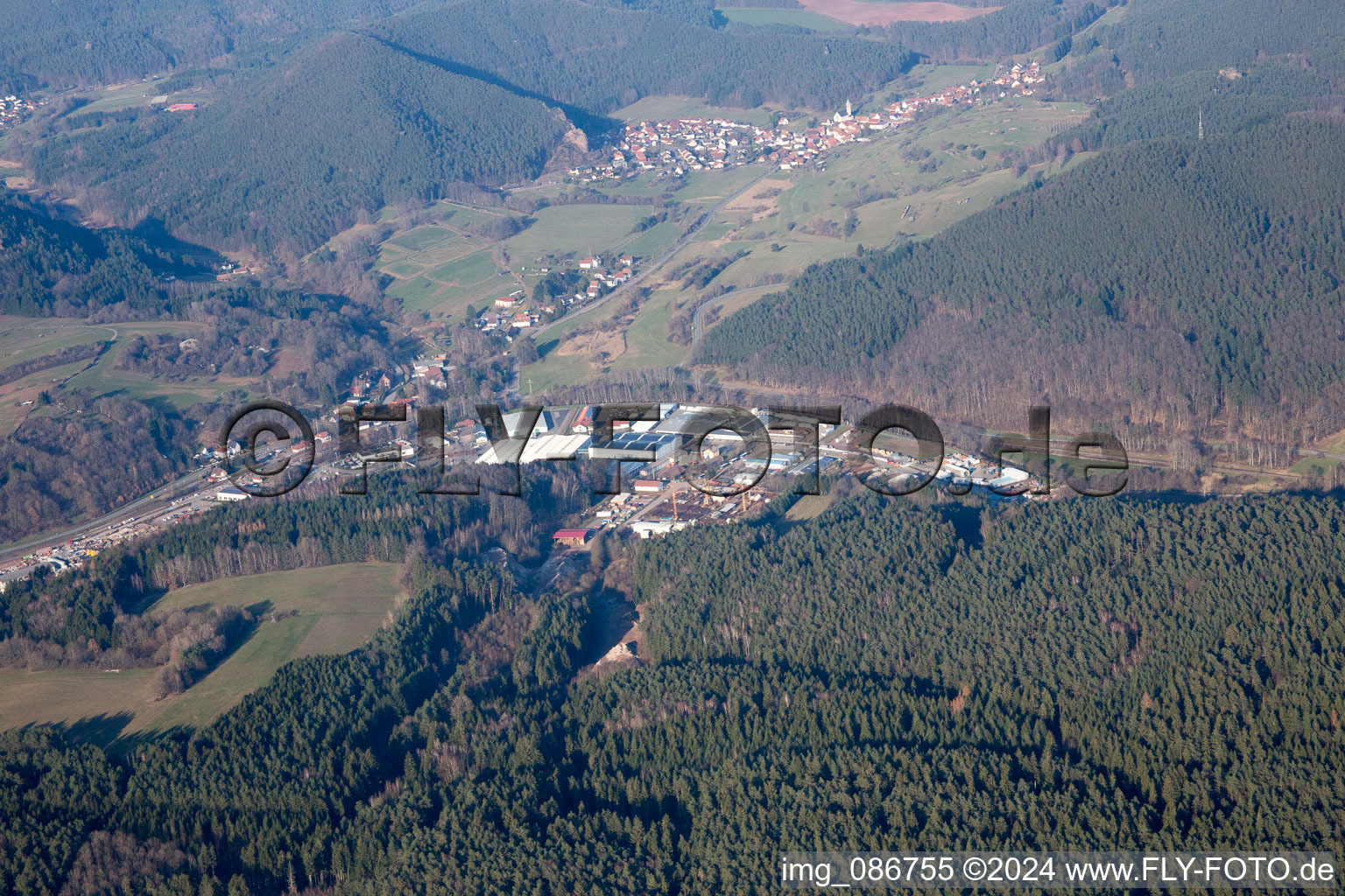 Schindhard, industrial area in Busenberg in the state Rhineland-Palatinate, Germany