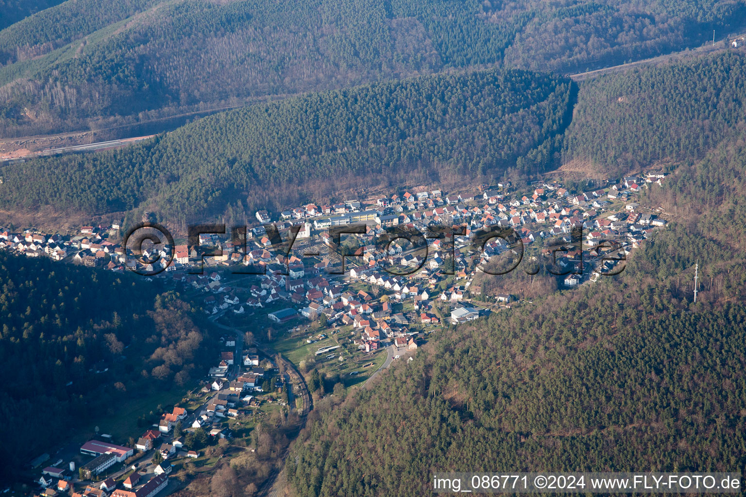 Hinterweidenthal in the state Rhineland-Palatinate, Germany