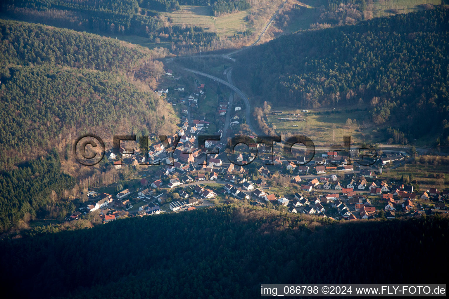 Aerial photograpy of Lug in the state Rhineland-Palatinate, Germany