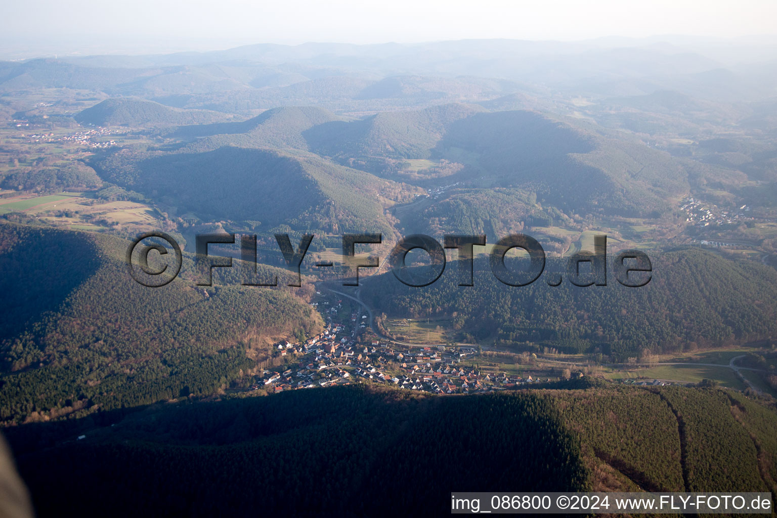 Lug in the state Rhineland-Palatinate, Germany from above