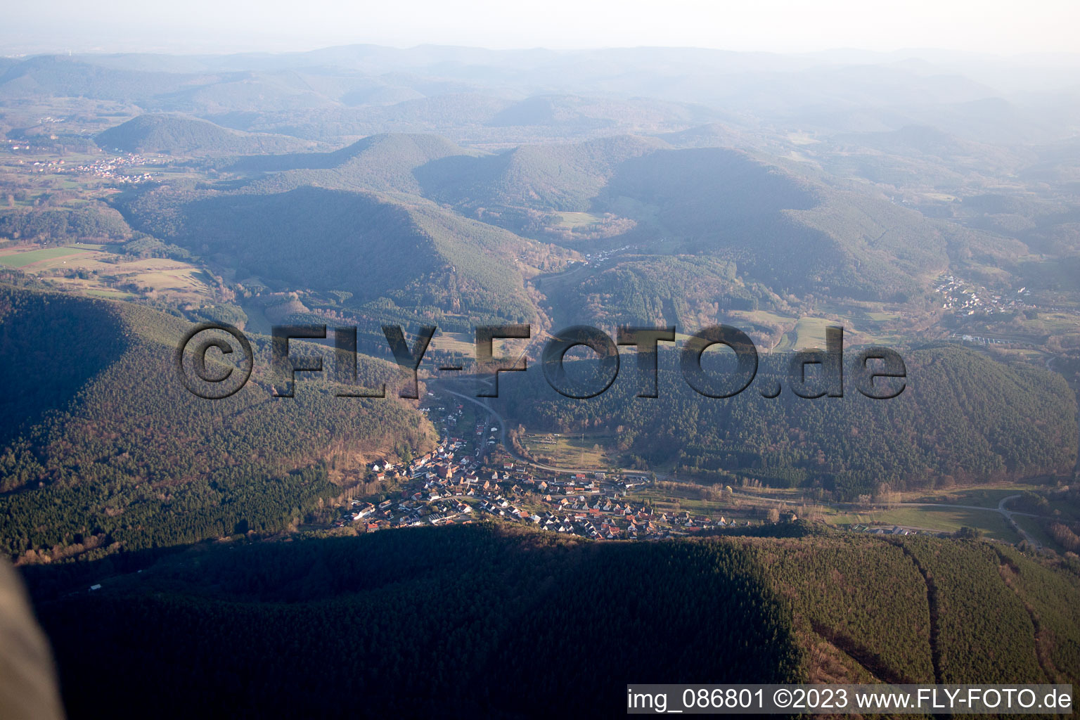 Lug in the state Rhineland-Palatinate, Germany out of the air