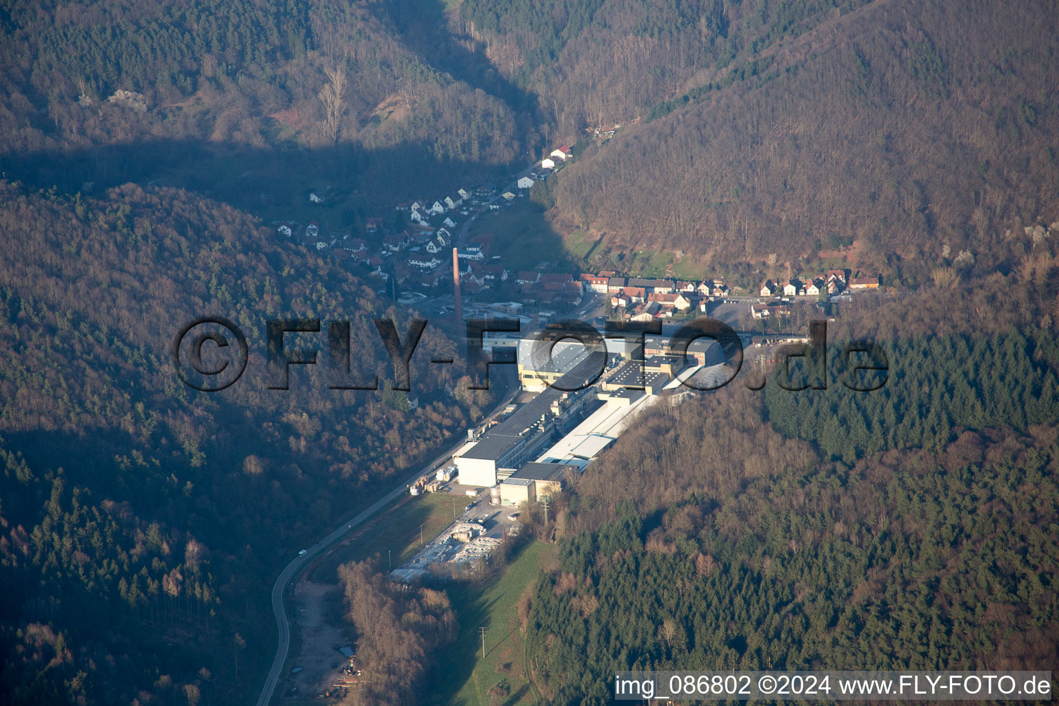 Rinnthal in the state Rhineland-Palatinate, Germany out of the air