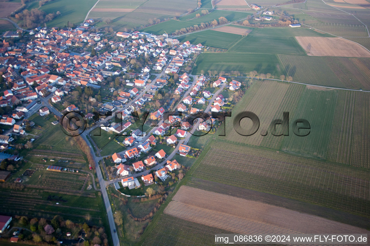 District Mörzheim in Landau in der Pfalz in the state Rhineland-Palatinate, Germany out of the air