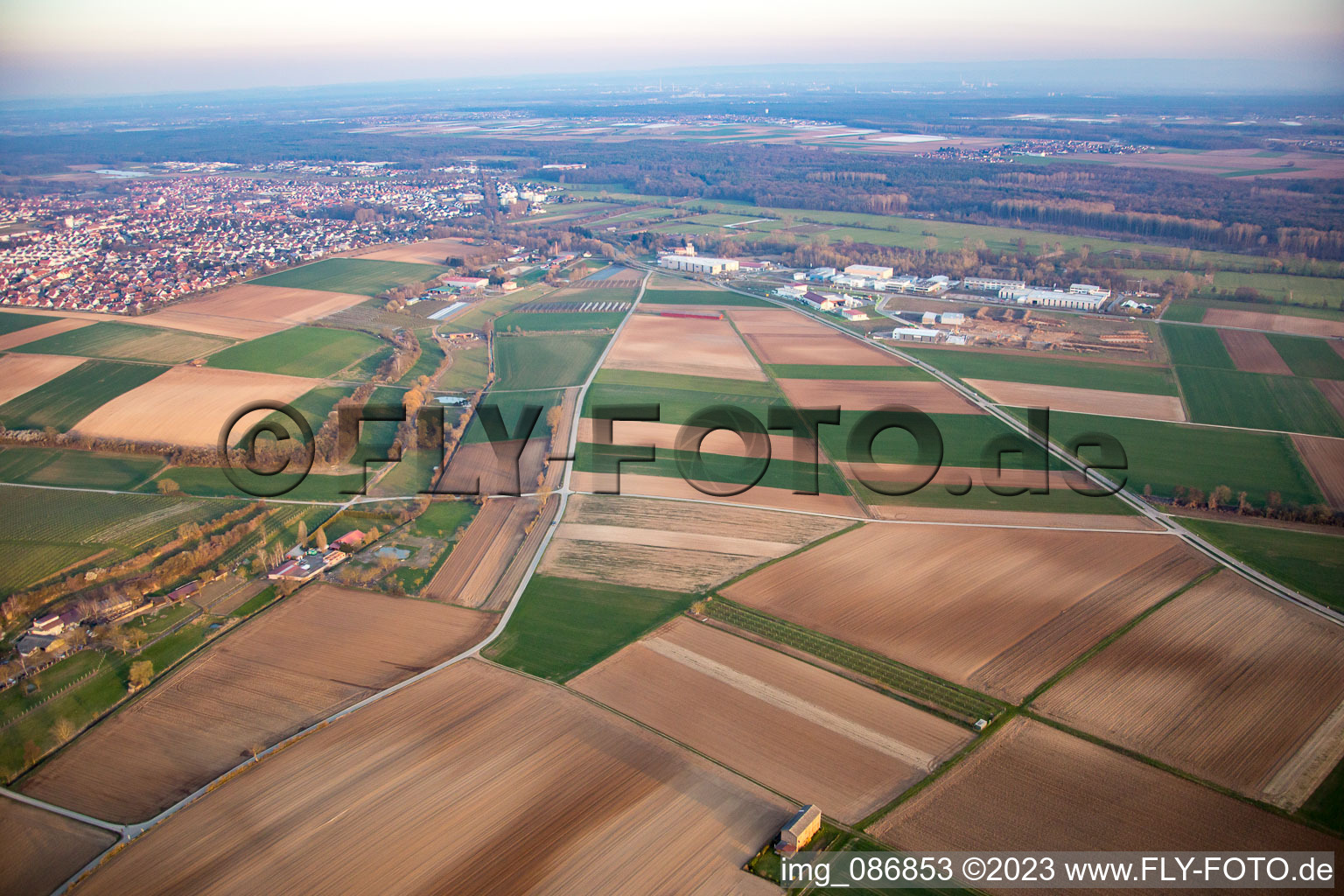 Schambach Valley in the district Herxheim in Herxheim bei Landau in the state Rhineland-Palatinate, Germany