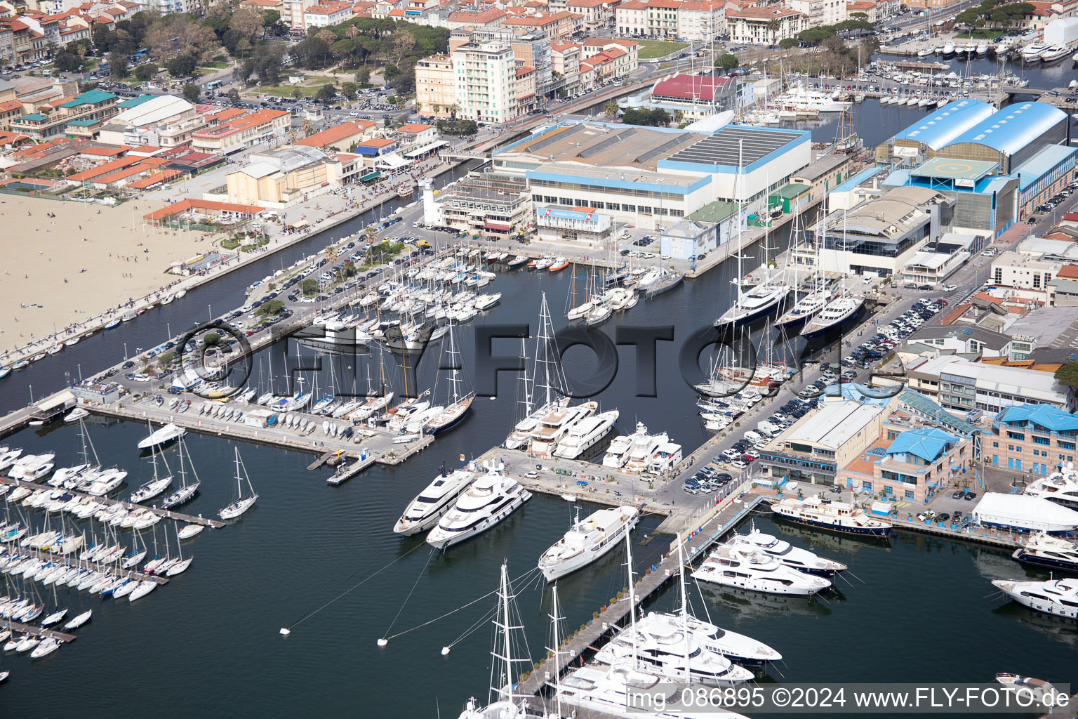 Viareggio in the state Lucca, Italy out of the air