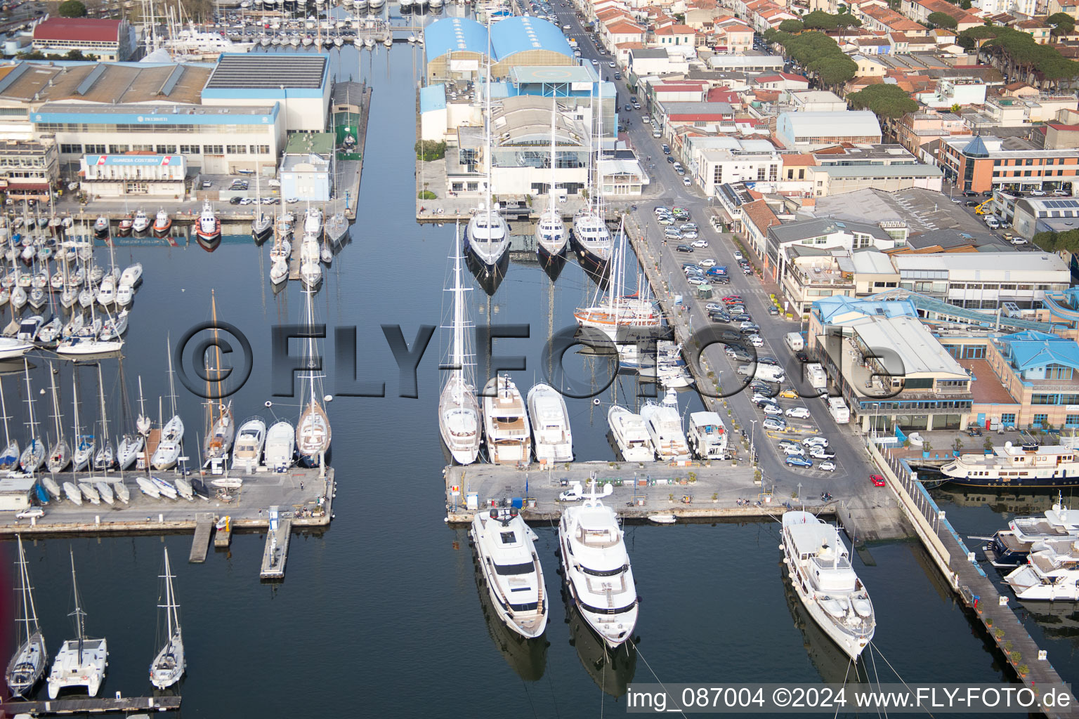 Viareggio in the state Lucca, Italy out of the air