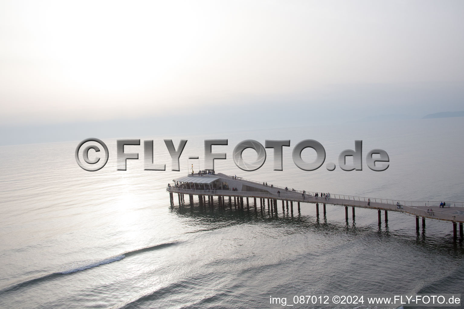 Lido di Camaiore in the state Tuscany, Italy out of the air