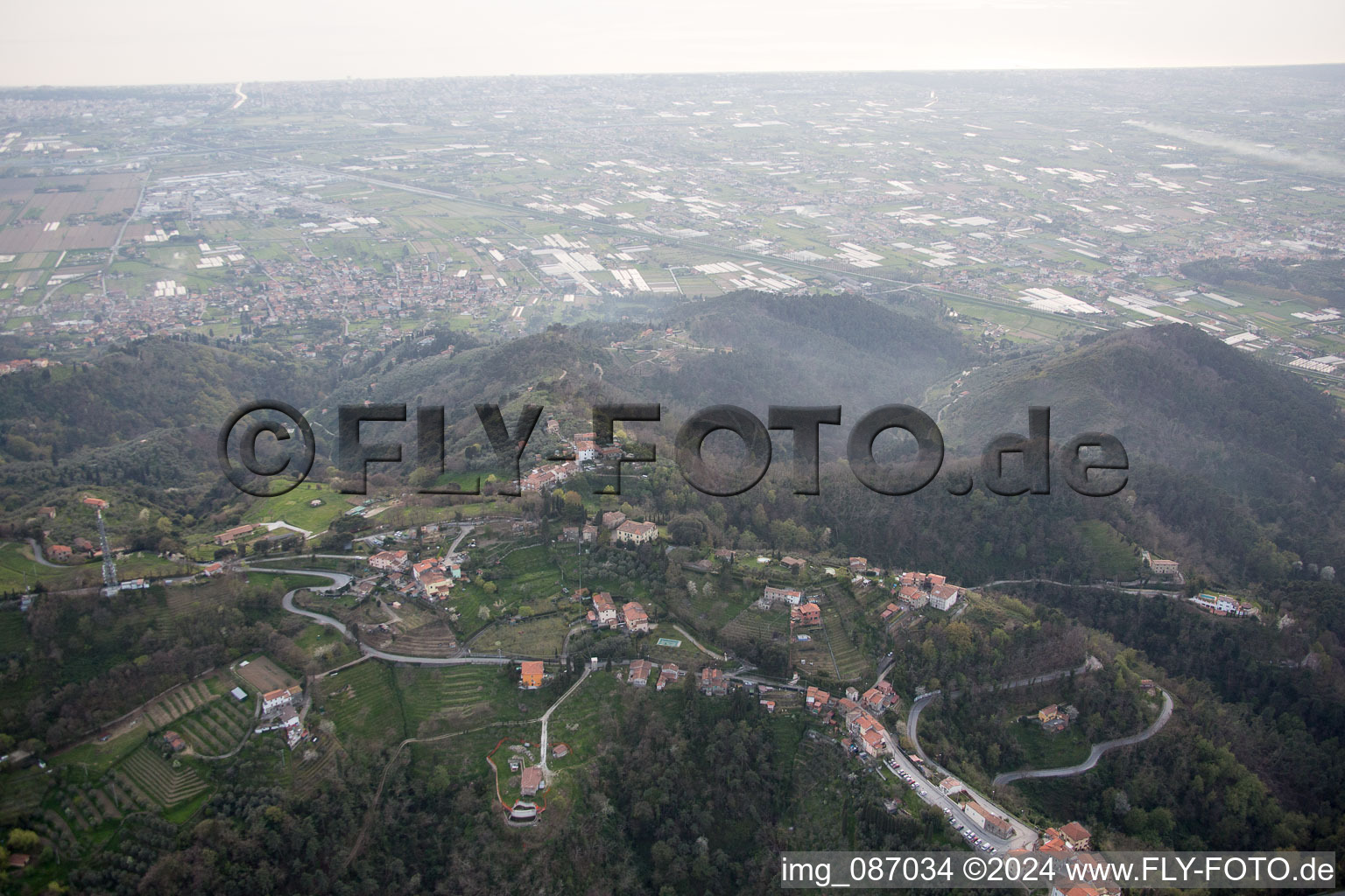 Pedona in the state Tuscany, Italy out of the air