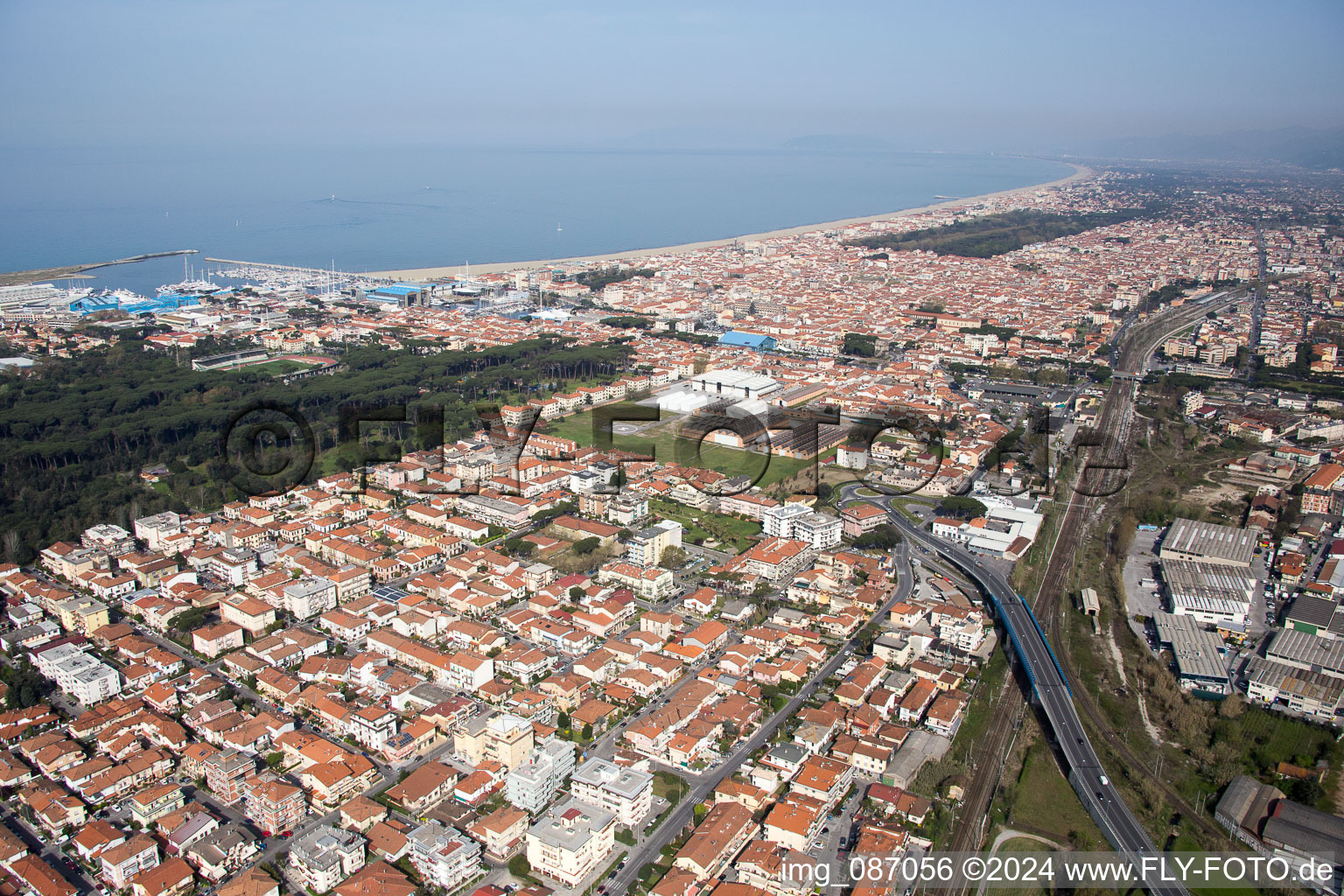 Villa Macchia in Viareggio in the state Lucca, Italy