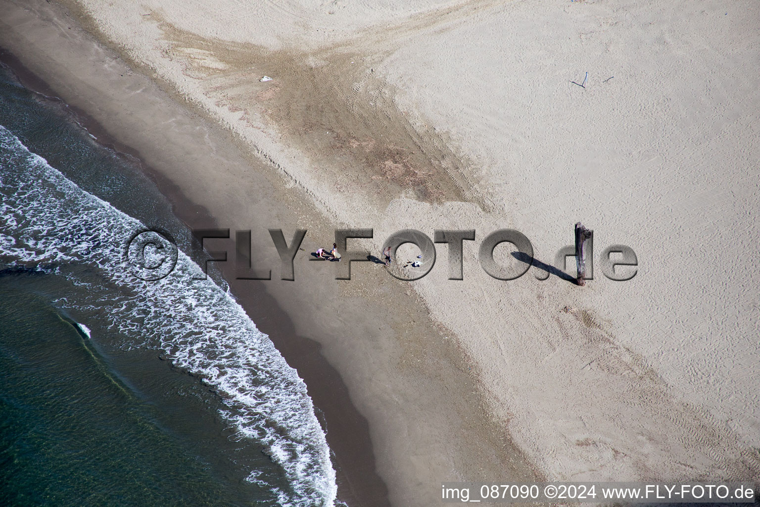 Aerial photograpy of Fiumetto in the state Liguria, Italy