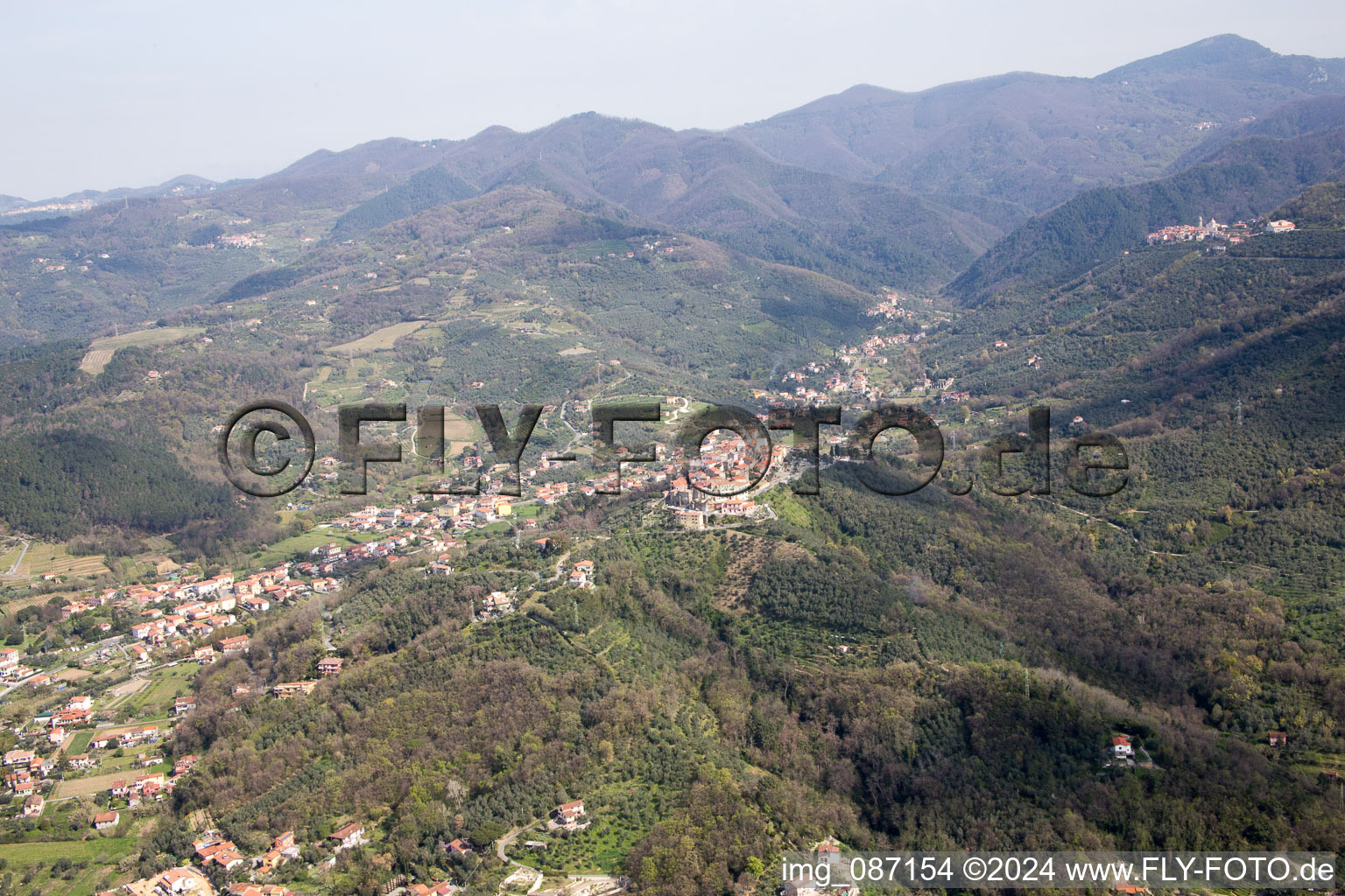 Nicola in the state Liguria, Italy from above