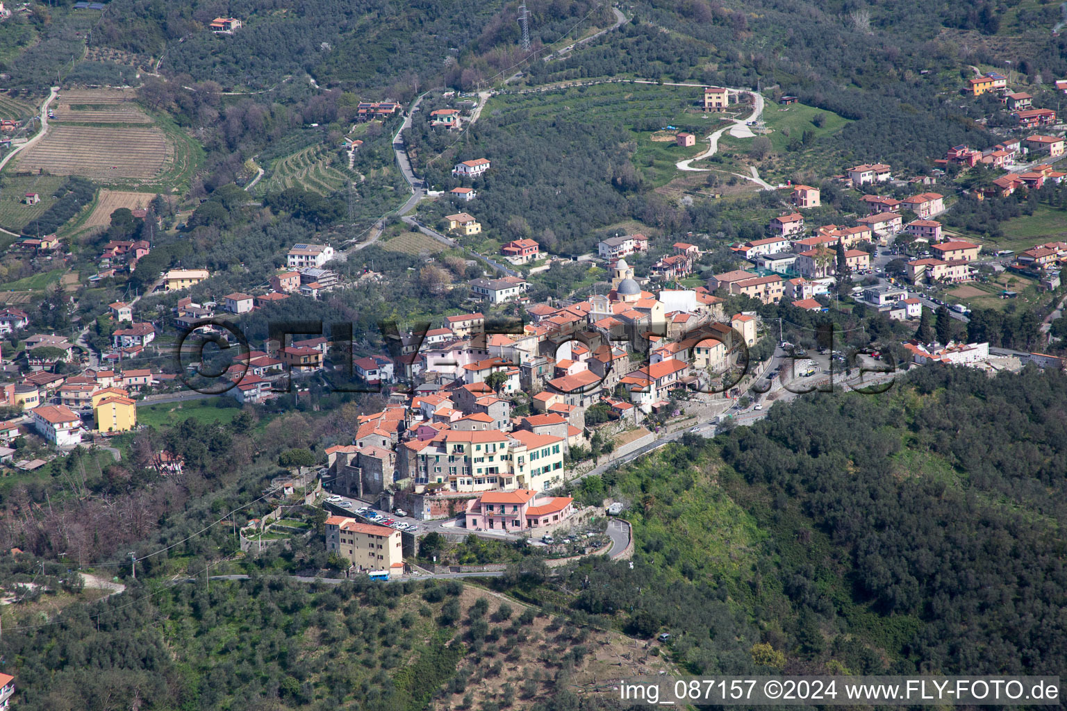 Nicola in the state Liguria, Italy out of the air